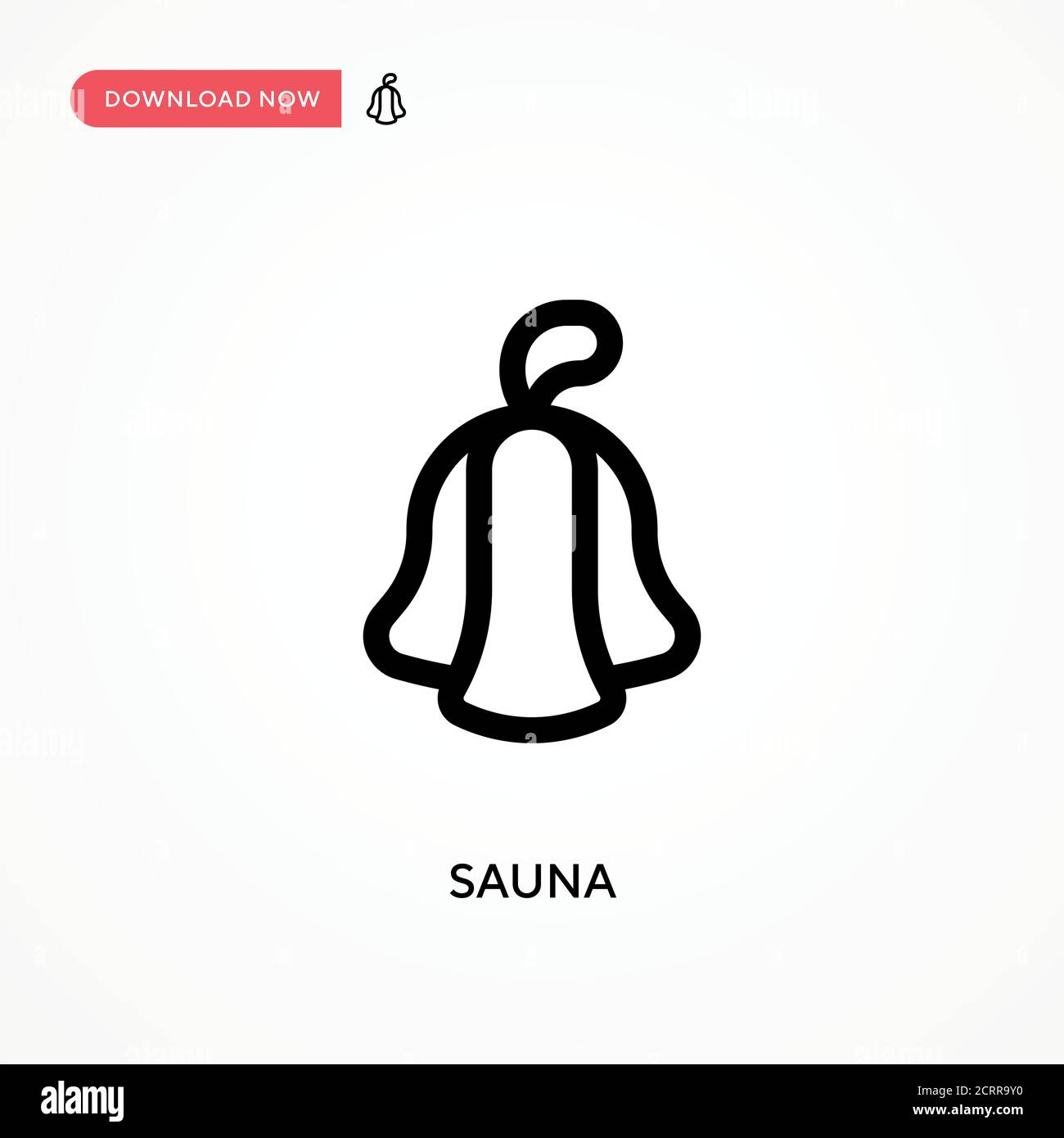 Sauna einfaches Vektor-Symbol. Moderne, einfache flache Vektor-Illustration für Website oder mobile App Stock Vektor