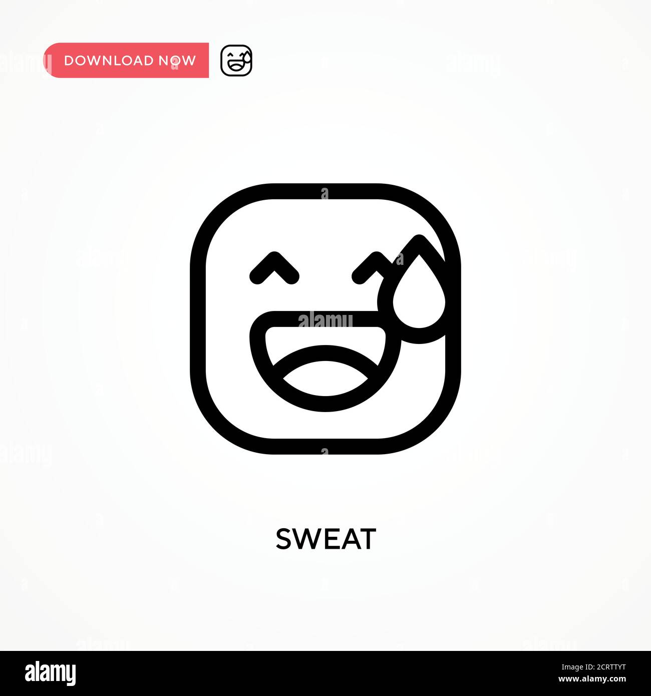 Sweat Simple Vektor-Symbol. Moderne, einfache flache Vektor-Illustration für Website oder mobile App Stock Vektor