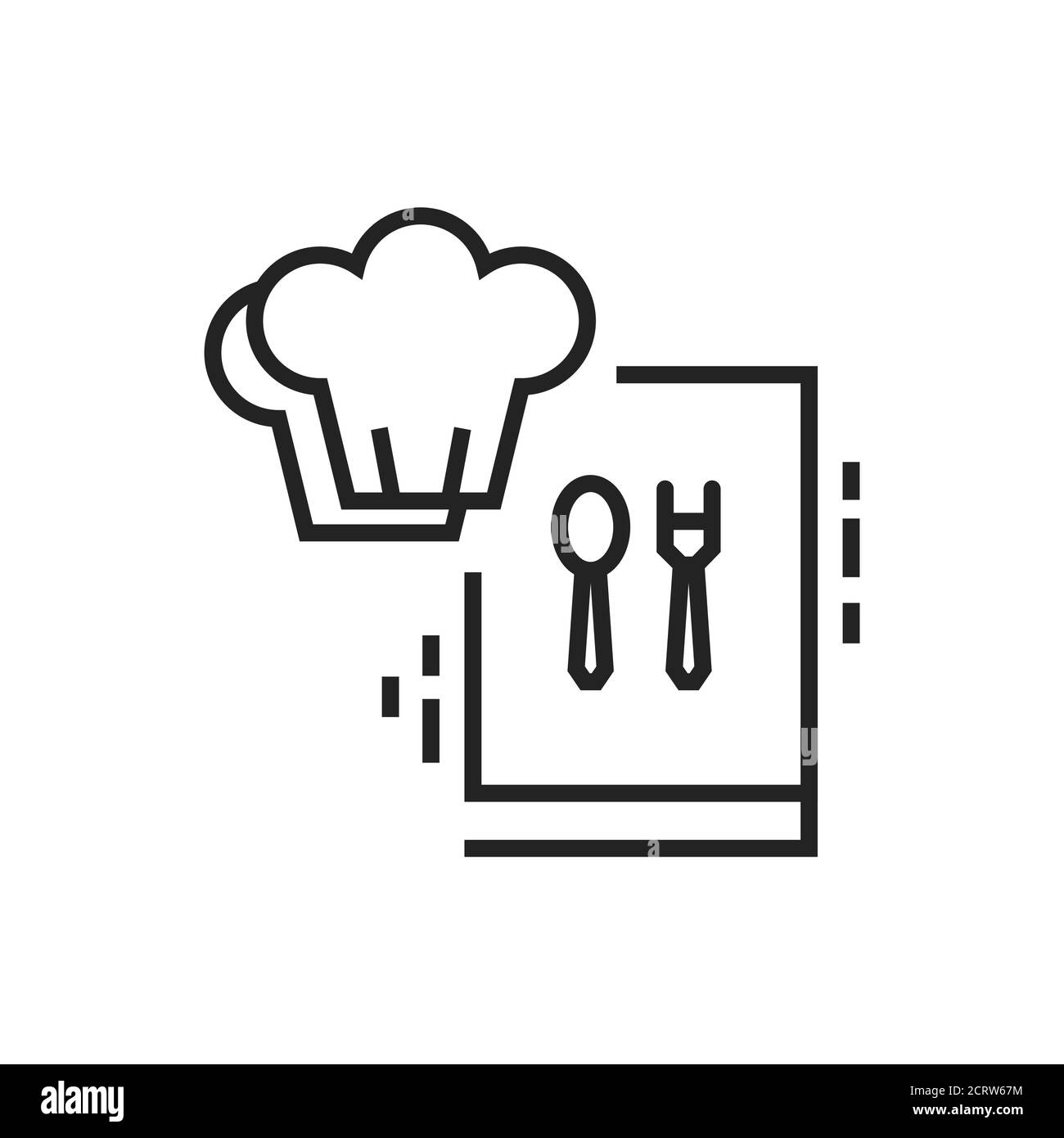 Schwarzes Symbol für Kochkurse. Meisterkurs für Essen. Kochschule, Essenswerkstatt, Küchengeschirr des Küchenchefs. Piktogramm für Webseite, mobile App. UI-UX-GUI Stock Vektor