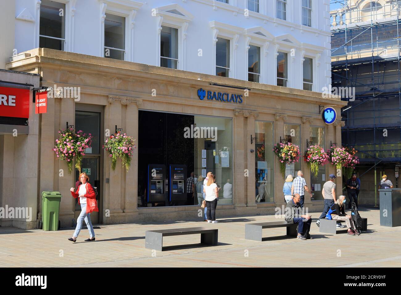 Barclays Bank Cheltenham High Street Zweigstelle Stockfoto