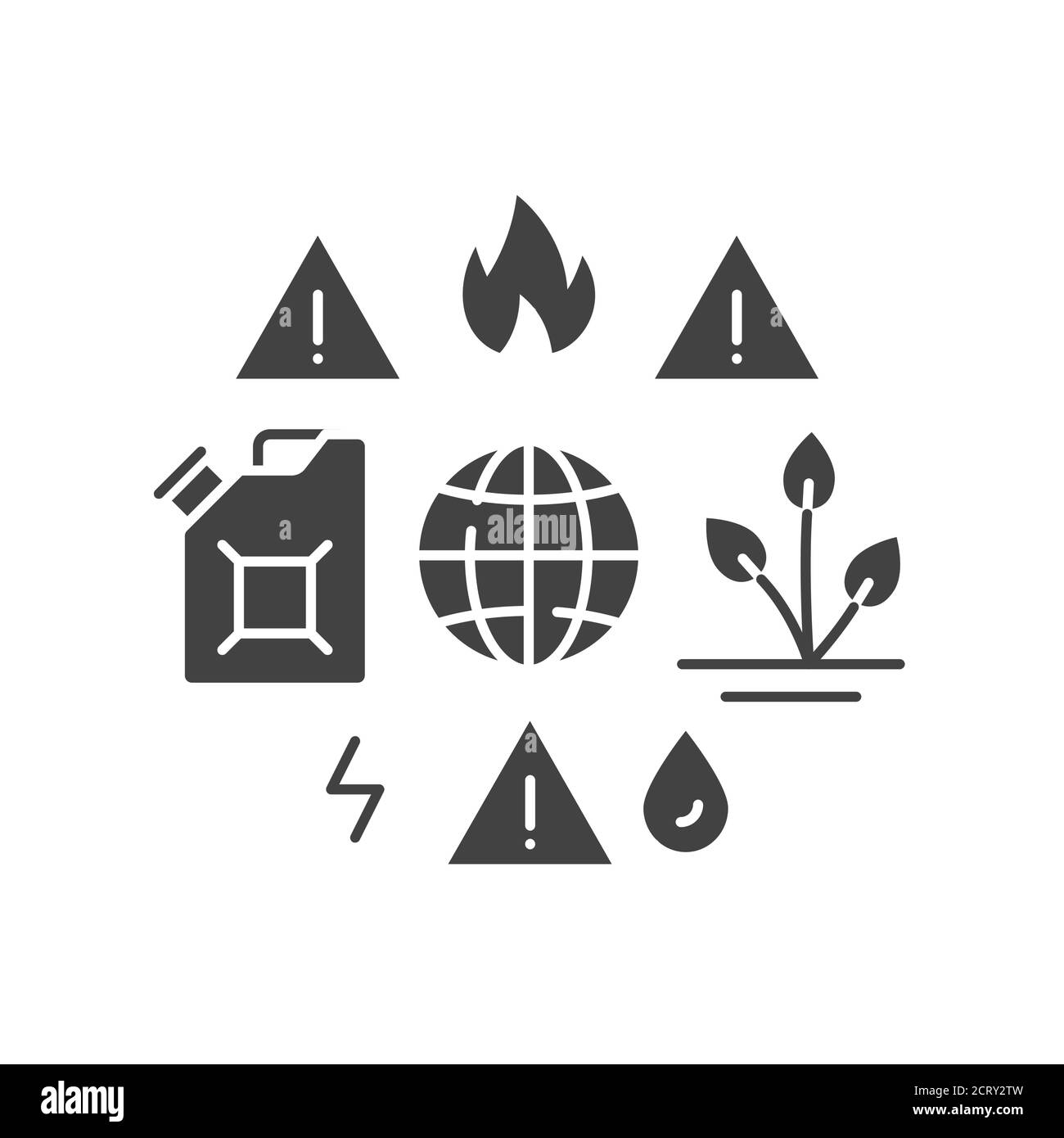 Mangel an natürlichen Ressourcen schwarze Glyphe Symbol. Überverbrauch. Umweltprobleme. Für Webseite, App anmelden. UI UX GUI Design Element Stock Vektor