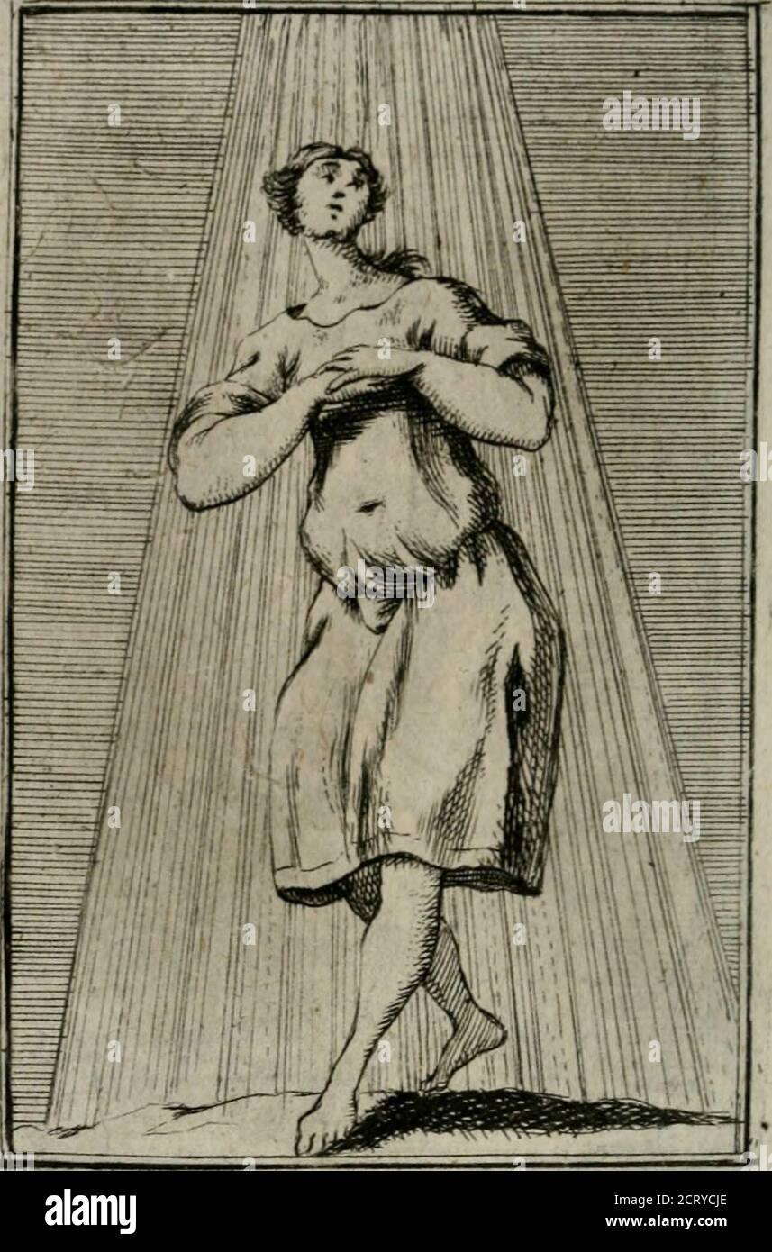 . Iconologie tirée de divers auteurs. Ouvrage utile aux gens de lettres, aux poëtes, aux artistes, & généralement à tous les amateurs des beaux-Arts . BASESSE, ou abjection*Olle fe peint malveUie & aiTife dans ua lieu fale &fangeux. Son Attitude humiliee & fes regards Fi-xes fur la terre, temoignent la triflcffe &ravilifrementde ce malheureux Enat. La huppe qui fe nourrit dex-cremens, & le lapin qui eft le plus timide des ani-maux, font fes attributs- Le malheur de cette facheufe fituation provient dela mauvaife renommee, du peu de cas quon fait de nous,ou des viciffitudes de la vie. Souvent Stockfoto