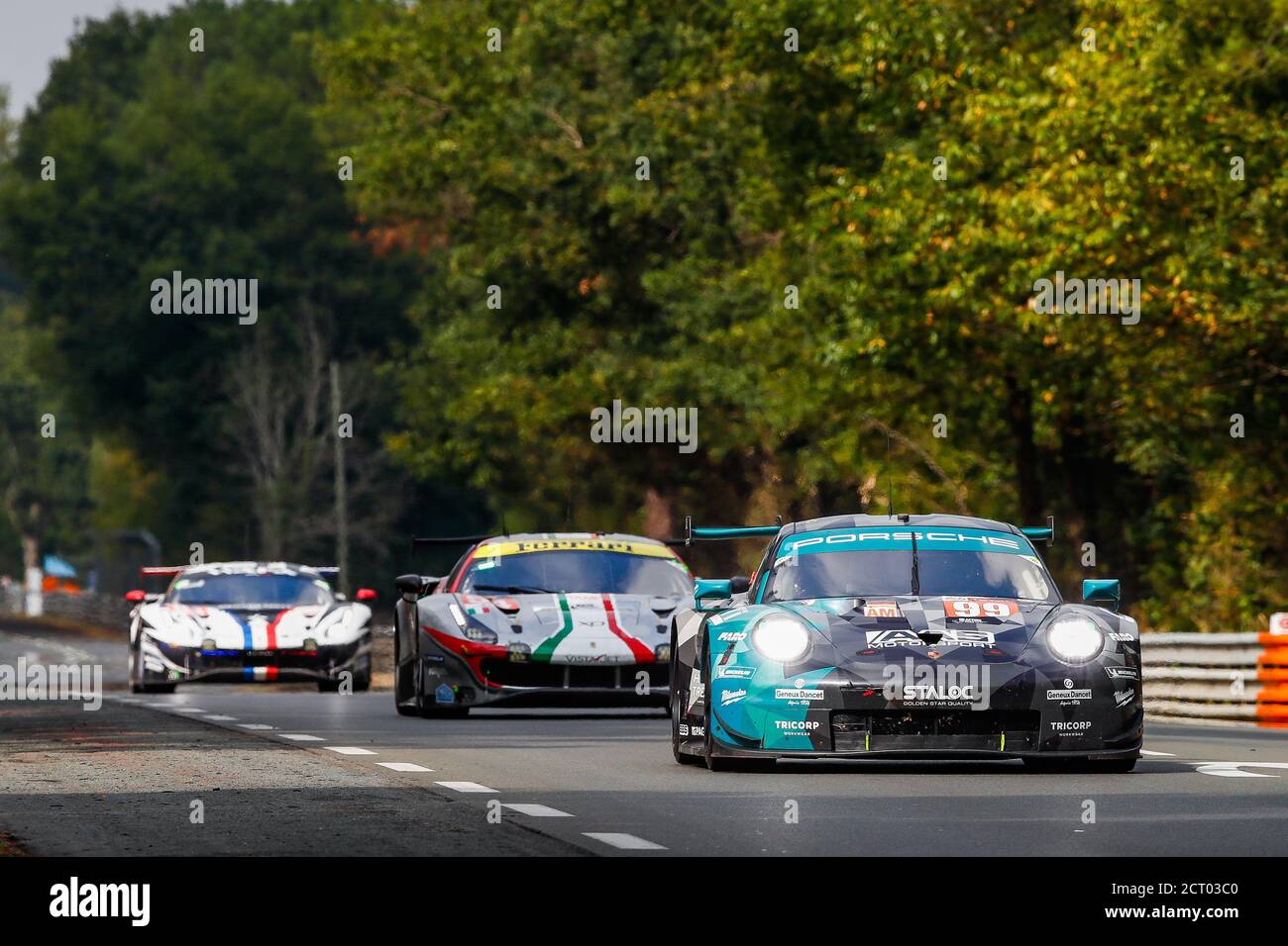 99 Inthraphuvasak Vutthikorn (tha), Legeret Lucas (SWI), Andlauer Julien (Fra), Dempsey-Proton Racing, Porsche 911 RSR, Aktion während der 2020 24 Stunden Stockfoto