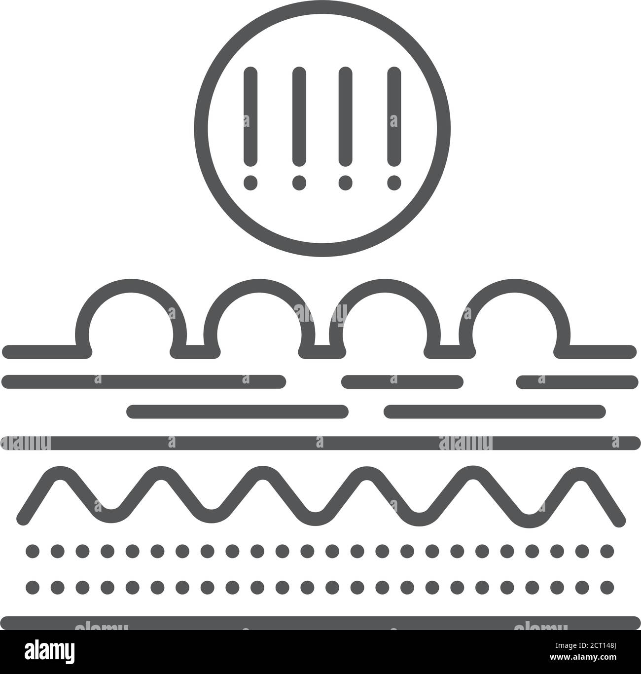 Schwarzes Symbol für allergische Reaktion. Hautausschlag. Dermatologische Erkrankungen. Juckende Stellen. Registrieren Sie sich für Webseite, mobile App, Schaltfläche, Logo Stock Vektor