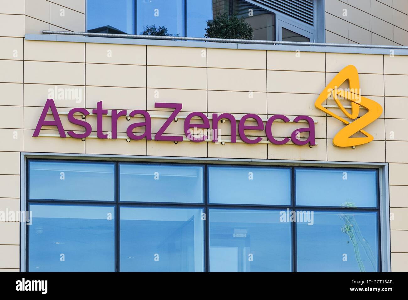 Hauptsitz von AstraZeneca, Niederlassung in Cambridge, England Großbritannien Stockfoto