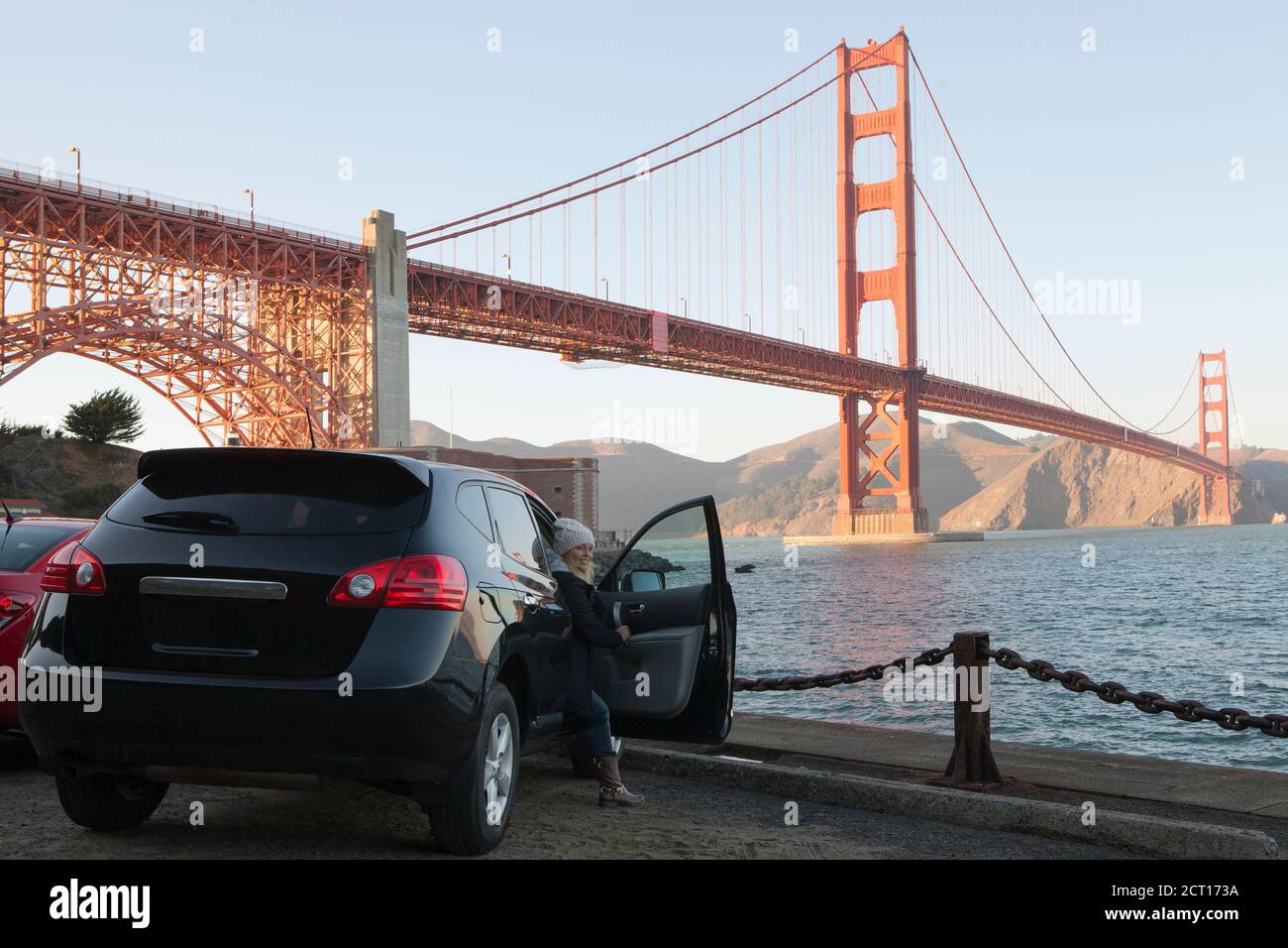 goldene Brücke Stockfoto