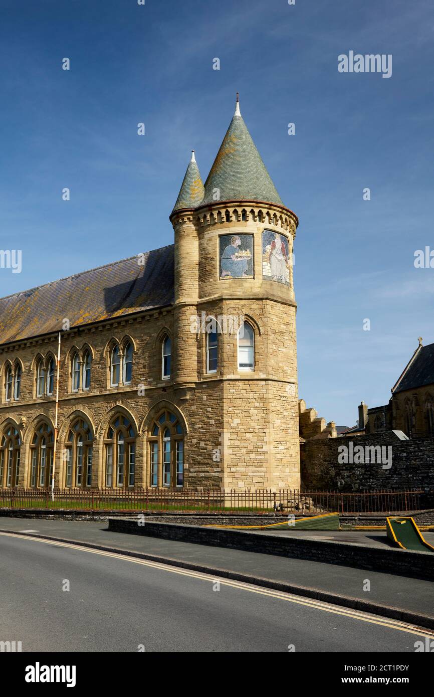 Old College of Aberystwyth University Aberystwyth Ceredigion Wales Großbritannien Stockfoto