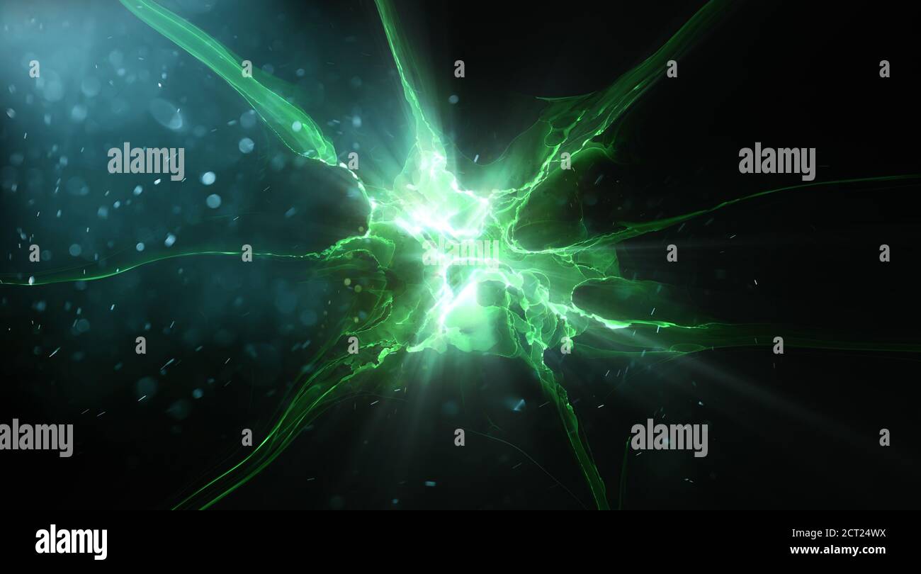 Neuronen und Nervensystem. Nervenzellen Stockfoto