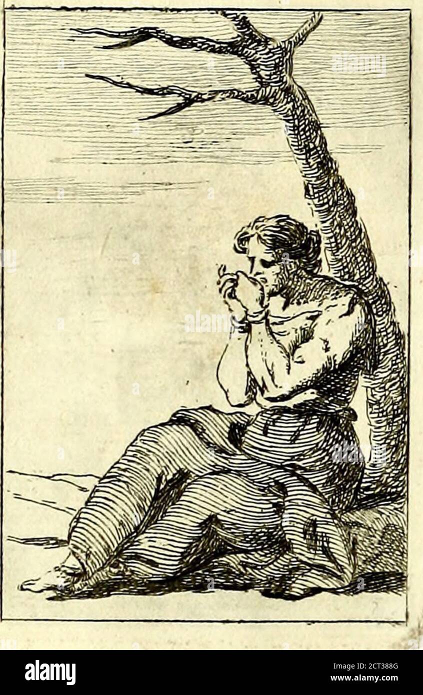 . Iconologie tirée de divers auteurs : ouvrage utile aux gens de lettres, aux poëtes, aux artistes, & généralement à tous les amateurs des beaux Arts . Geduld: V->Ette eminente & précieufe vertule repréfente par une femme dans uneattitude Humble, & vêtue Amplement.Elle eft affile fur des cailloux, tientles mains jointes , & porte un joug furfes épaules ; les pieds nus font pofésfur des épines. T U Z I E 7tZ ji. C, lAlnentt, e prezjofa virtù , dipìnta,fatto forma di donna, in umile atteggili-mento, ed abito femplice. Sieben fopra al-cune pietre con le mani giunte, e porta.vn giogo falle fpa Stockfoto