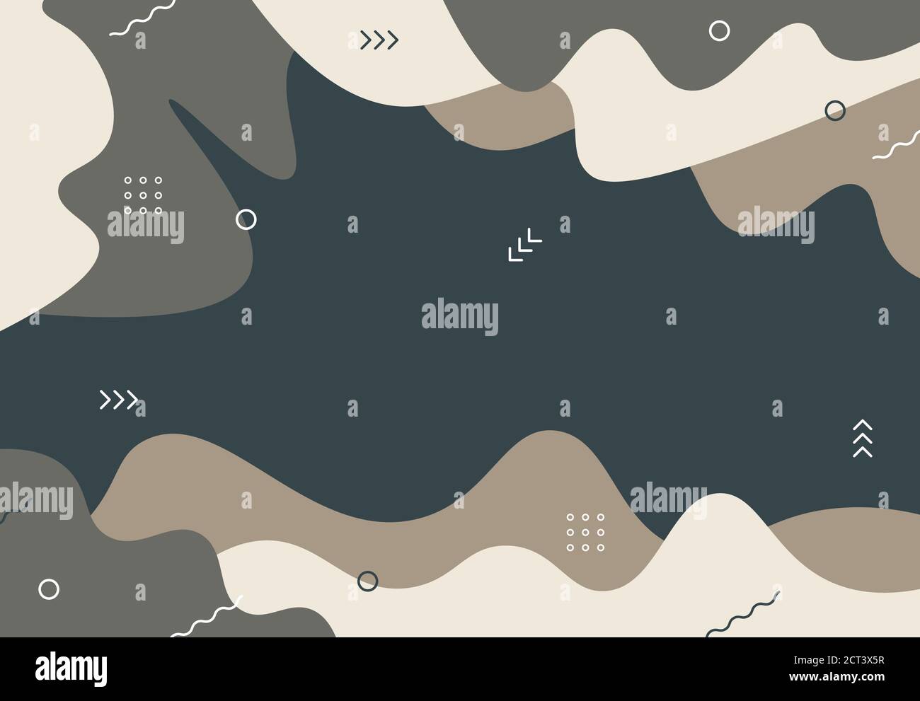 Abstrakt minimales Design von Doodle Muster Zeichnung Kunstwerk Design Dekoration Hintergrund. Verwenden Sie für Werbung, Poster, Grafiken, Vorlagendesign, Druck. Stock Vektor