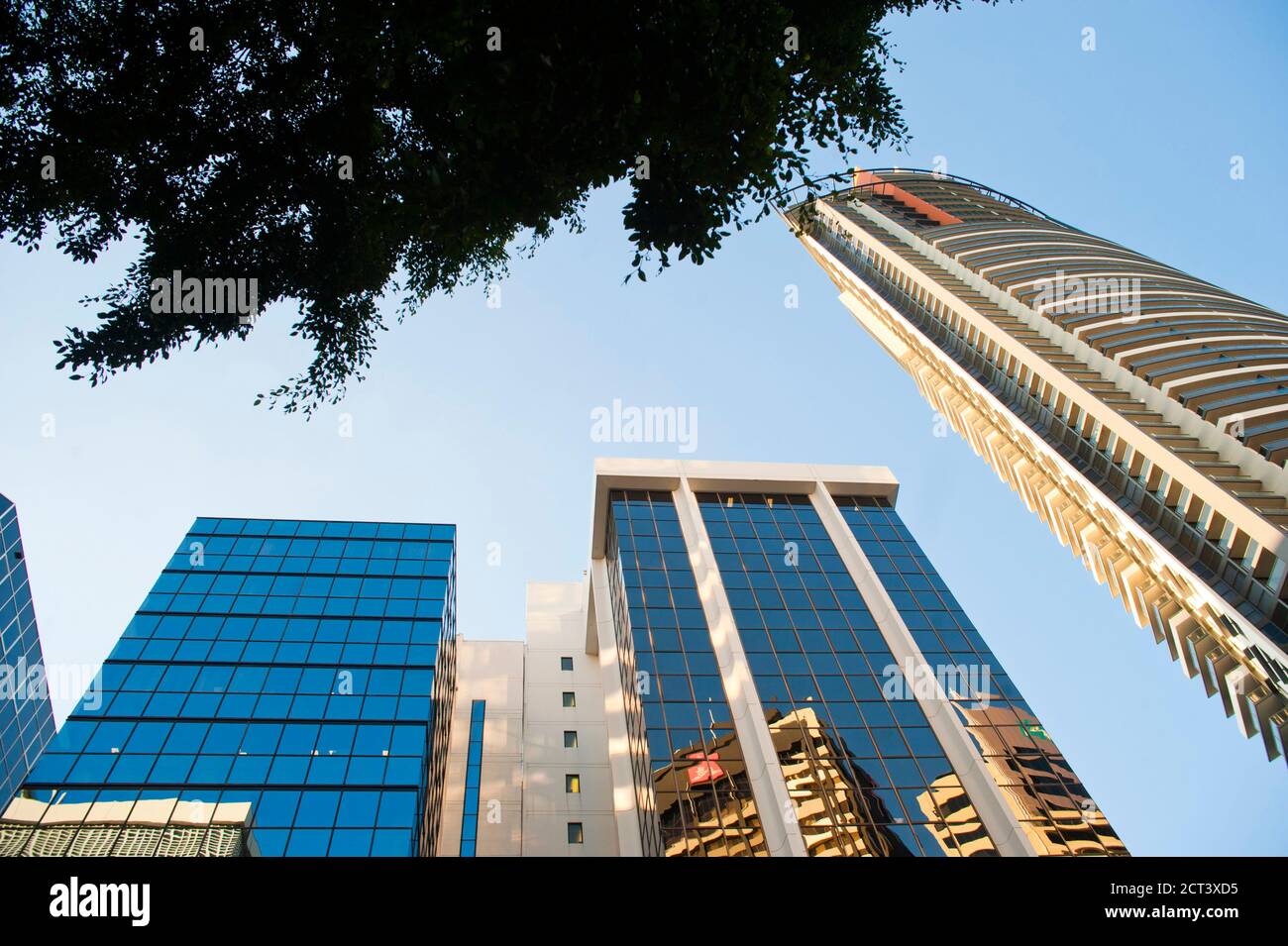 Bürogebäude im Geschäftsviertel von Brisbane, Queensland, Australien Stockfoto