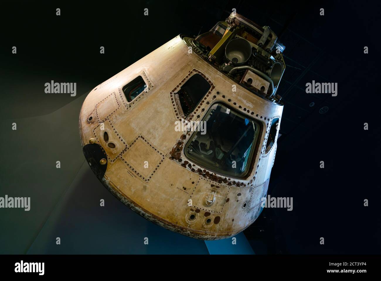 Nahaufnahme des Apollo-Befehlsmoduls Stockfoto