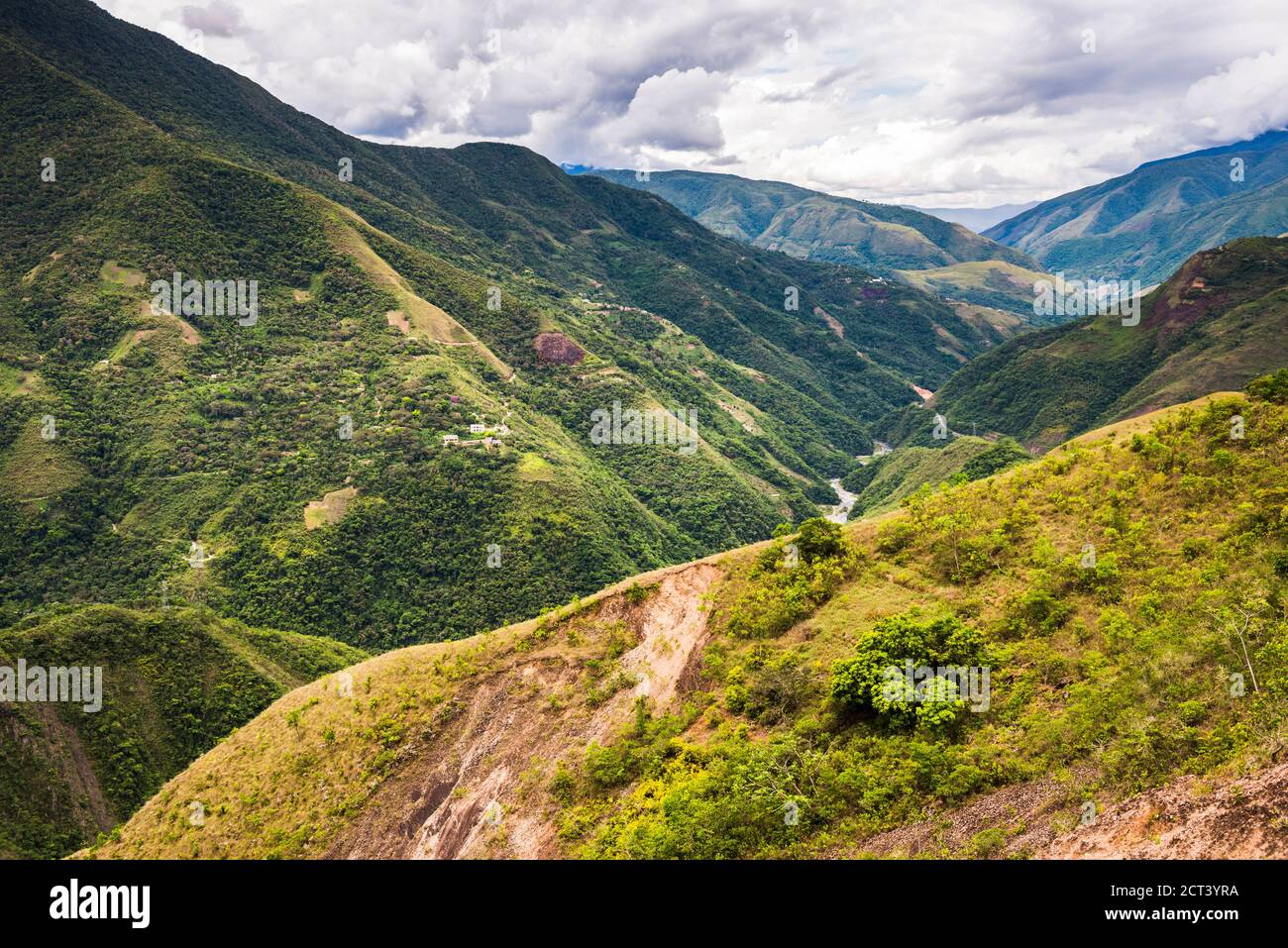 Death Road Valley, Departamento La Paz, Bolivien, Südamerika Stockfoto