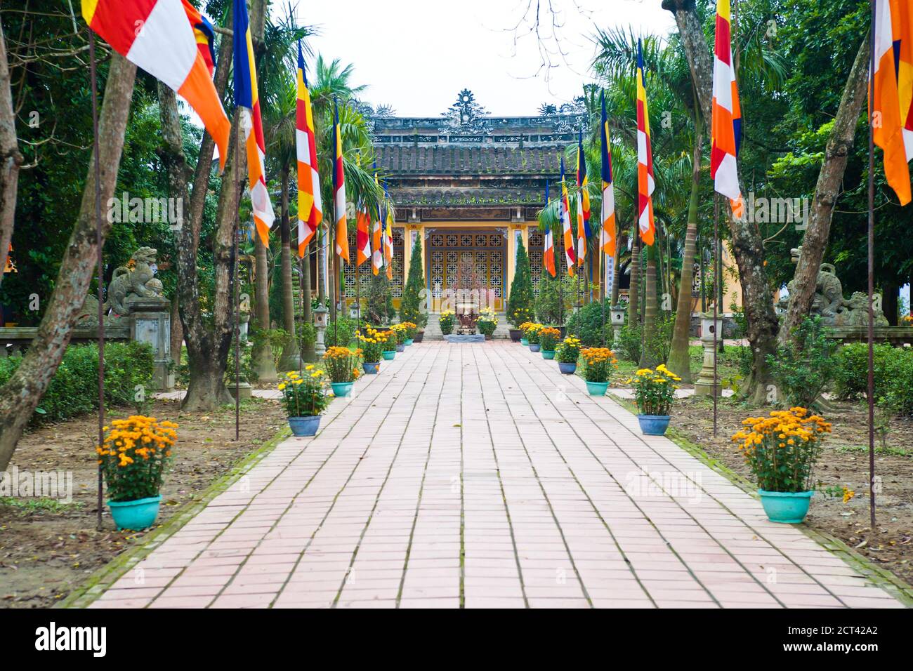 Alter Tempel in Hue, Vietnam, Südostasien Stockfoto