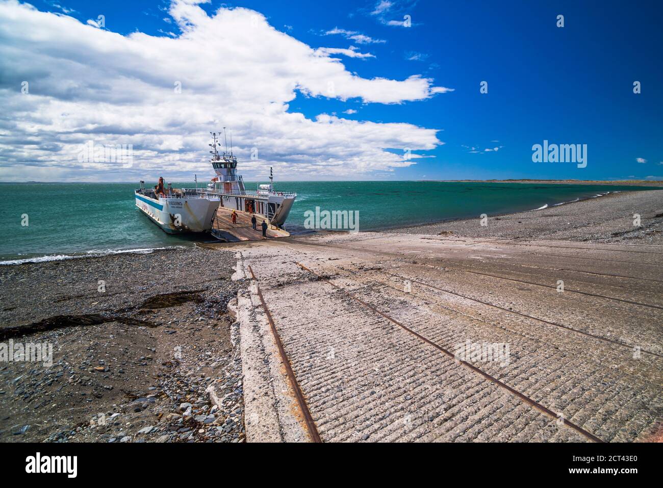 Hafen in Punta Arenas, Magallanes und Antartica Chilena Region, chilenisches Patagonien, Chile, Südamerika Stockfoto