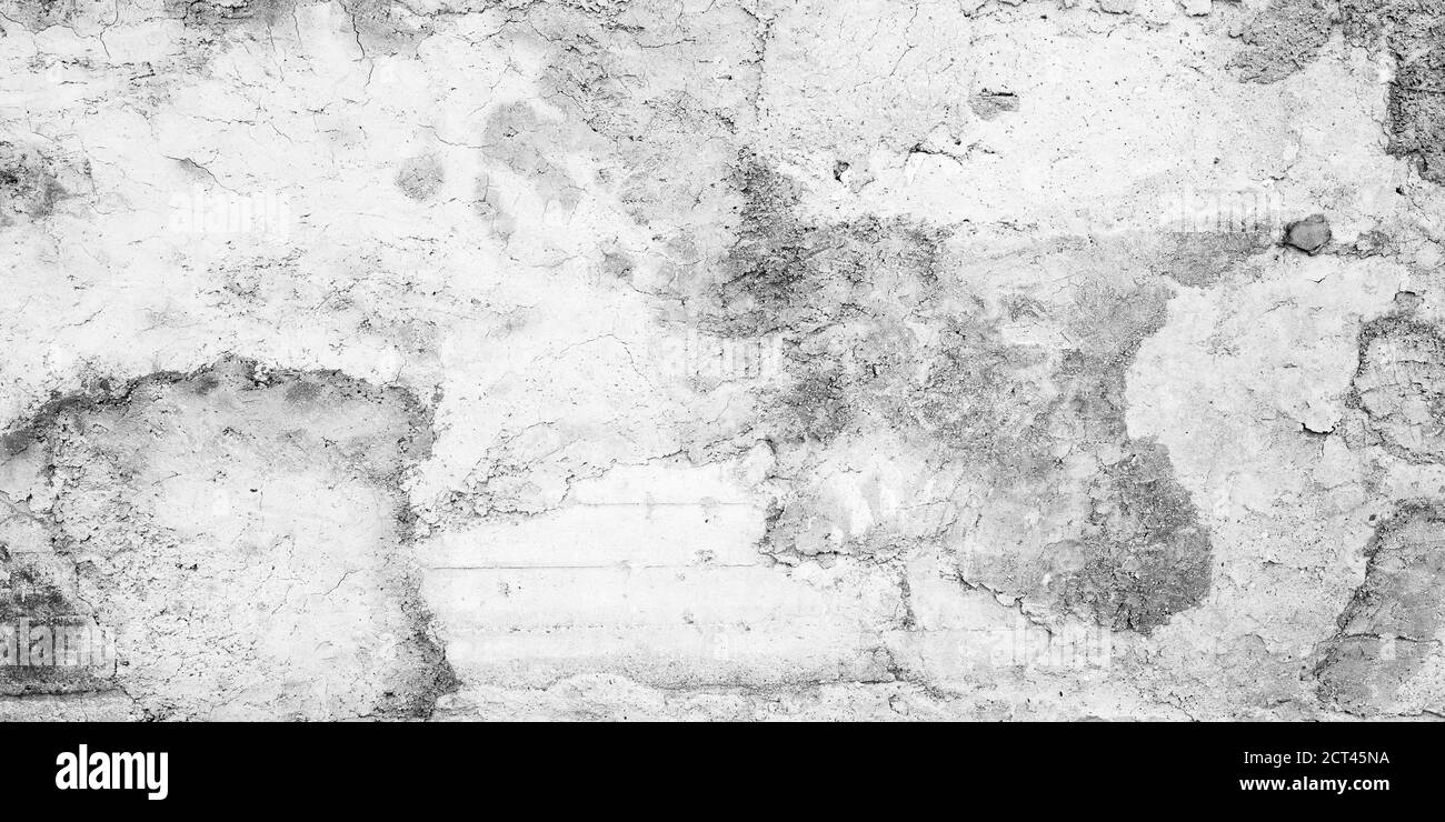 Grungy weiße Betonwand mit Stuckstruktur, Hintergrund Foto Stockfoto