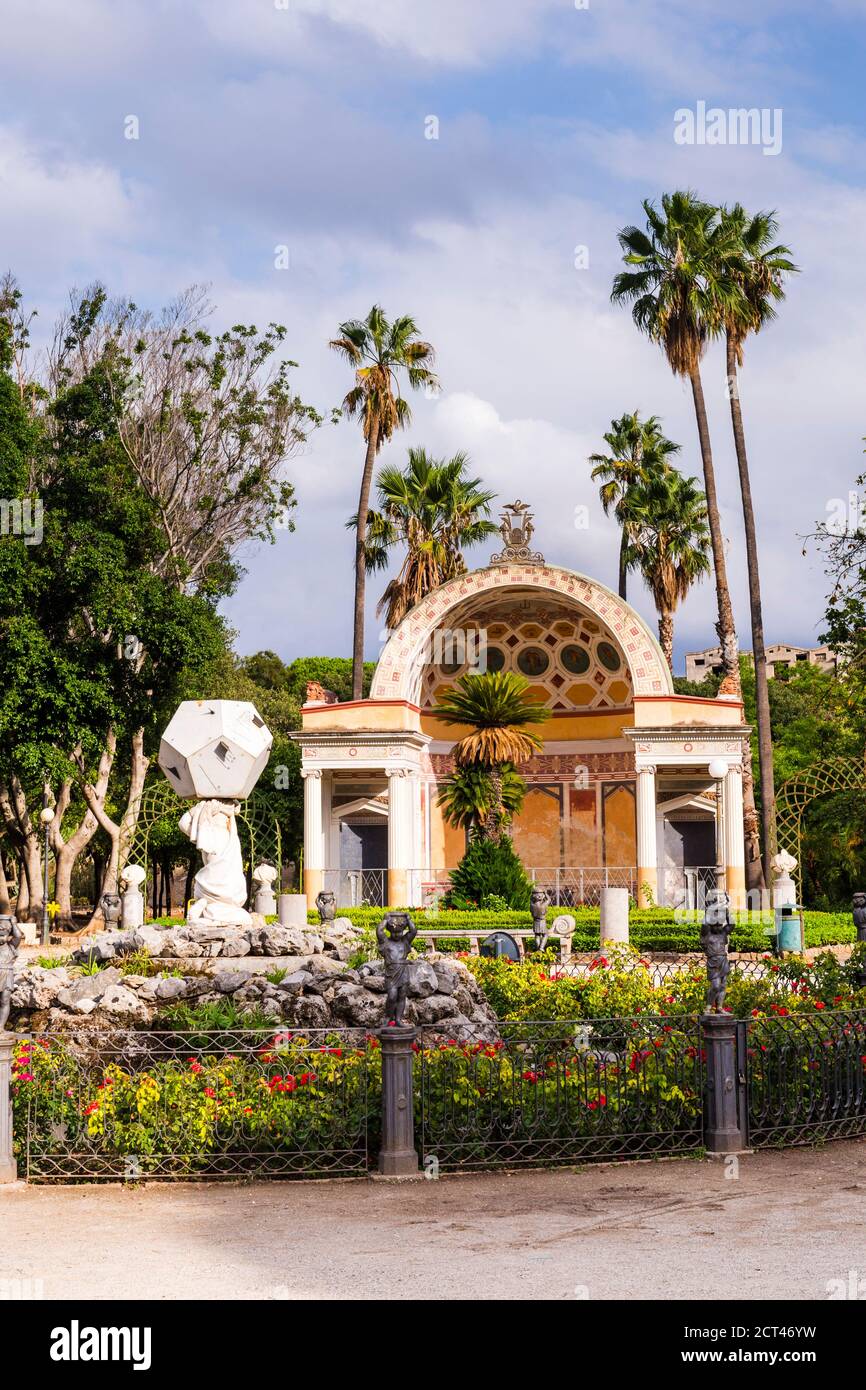 Villa Giulia öffentlicher Park, Palermo, Sizilien, Italien, Europa Stockfoto