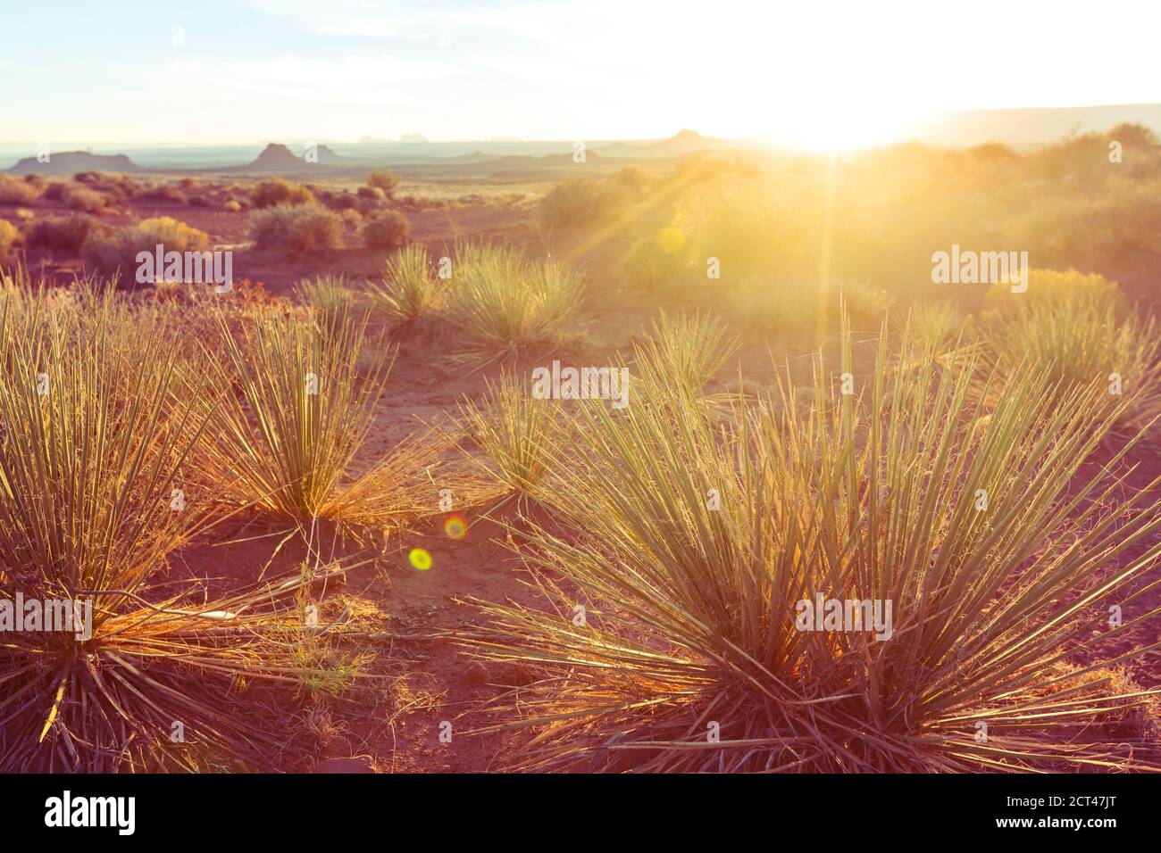 Amerikanische Landschaften - Prärie und Klippen, Utah, USA ...