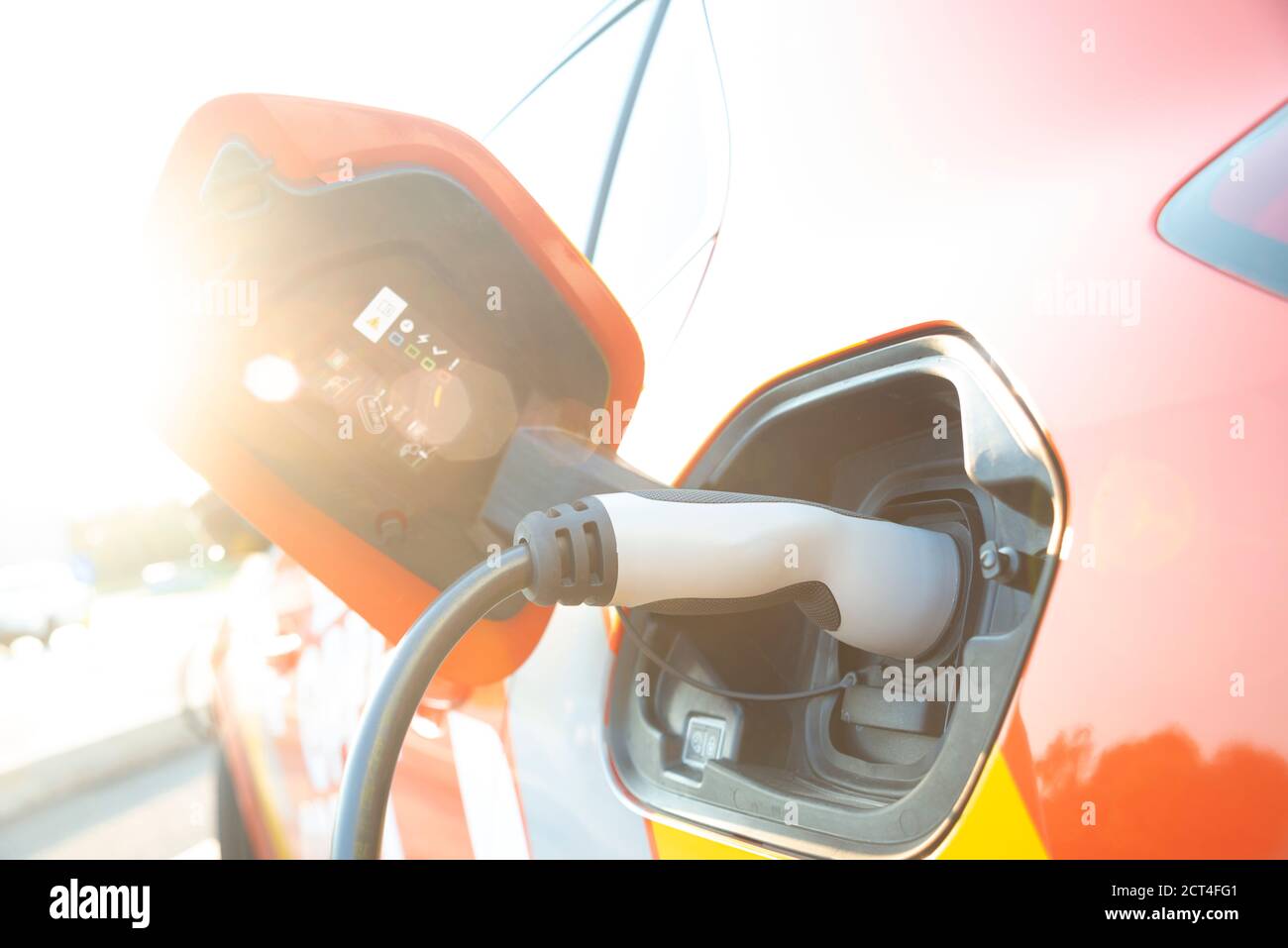 Ladekabel für Elektroautos Stockfoto