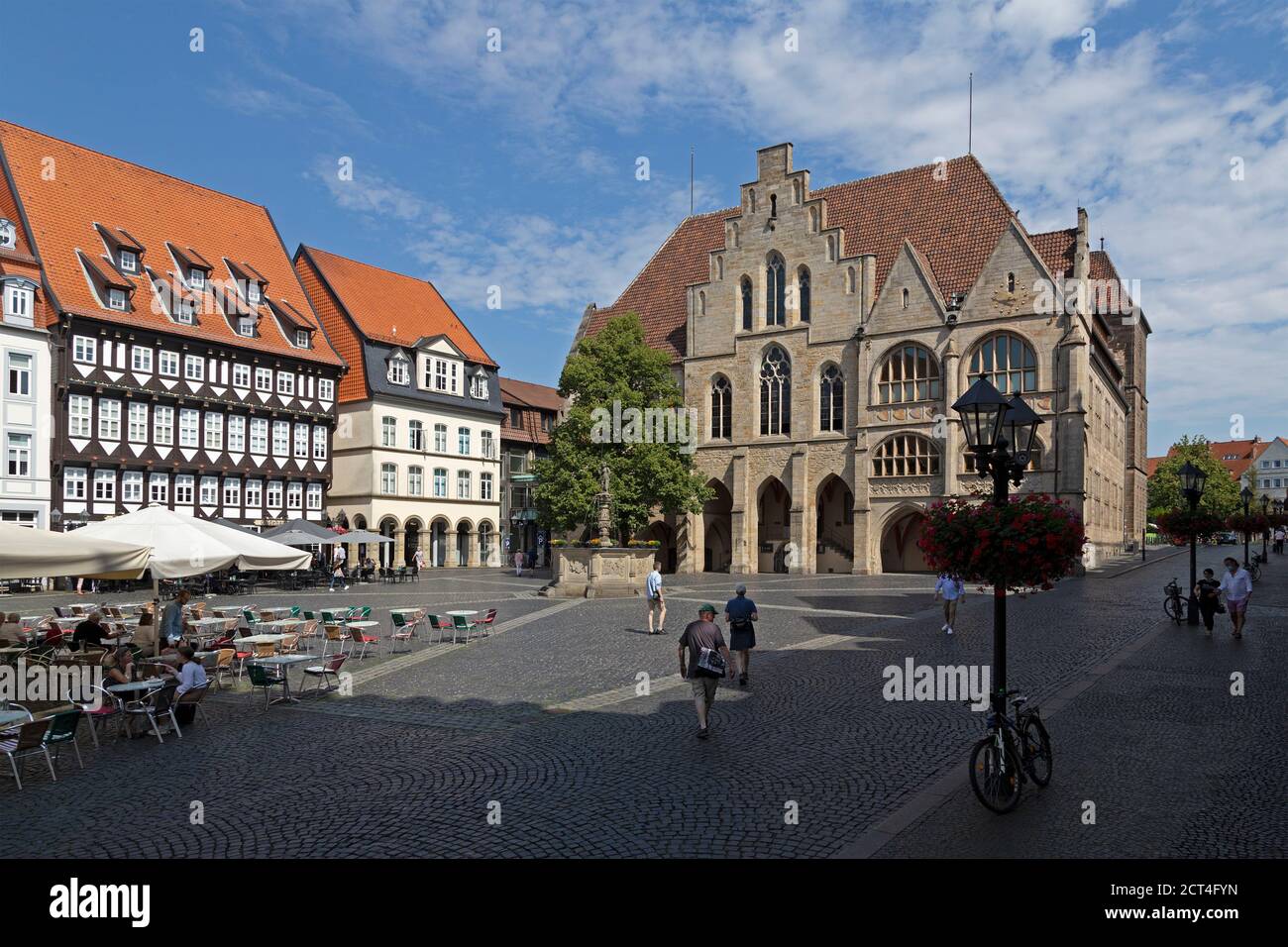 Rathaus, Marktplatz, Hildesheim, Niedersachsen, Deutschland Stockfoto