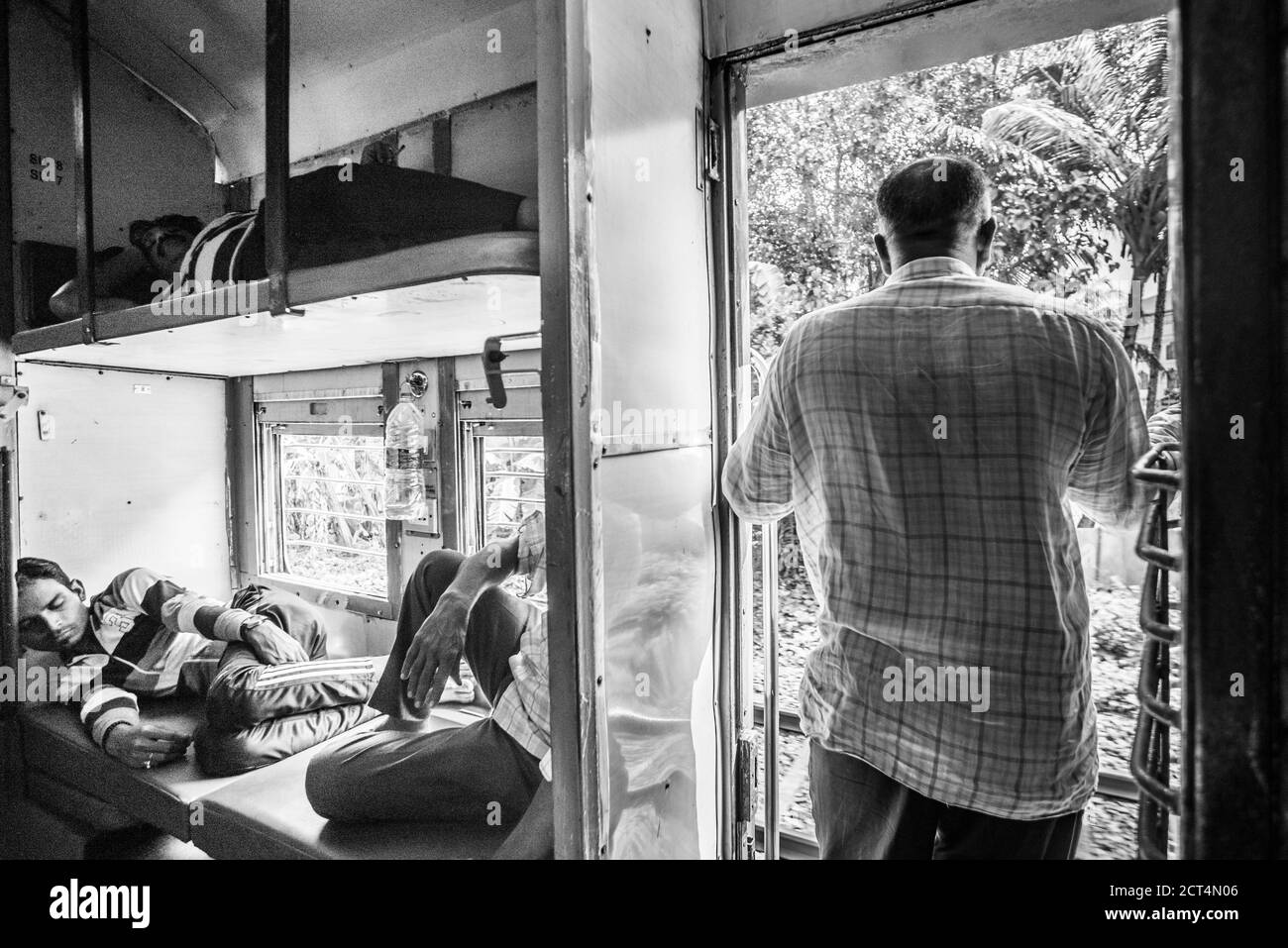 Zug, Kochi (Cochin), Kerala, Indien Stockfoto