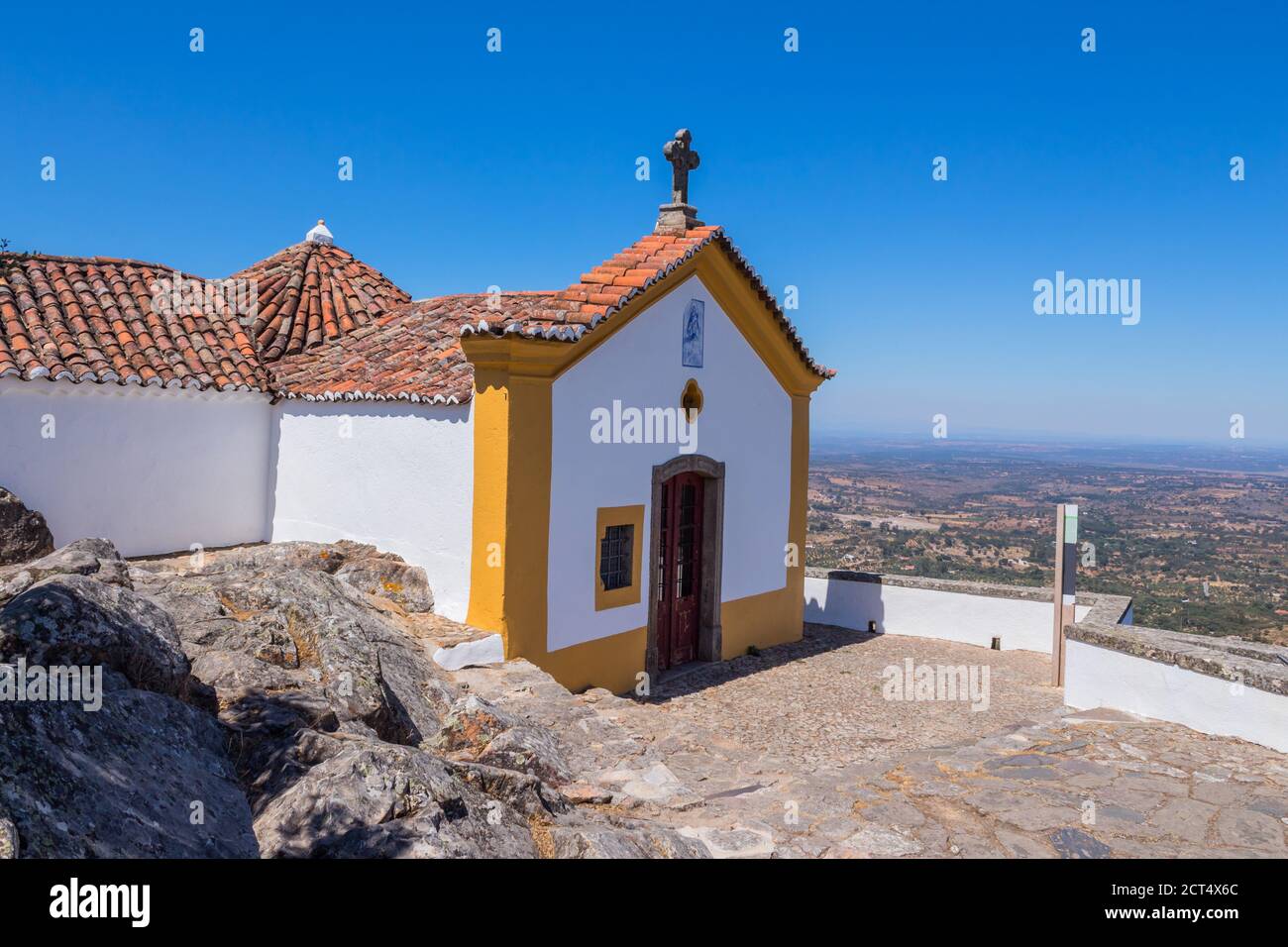 Ermida da Nossa Senhora da Penha in Serra de Sao Mamede in Castelo de Vide, Portugal Stockfoto