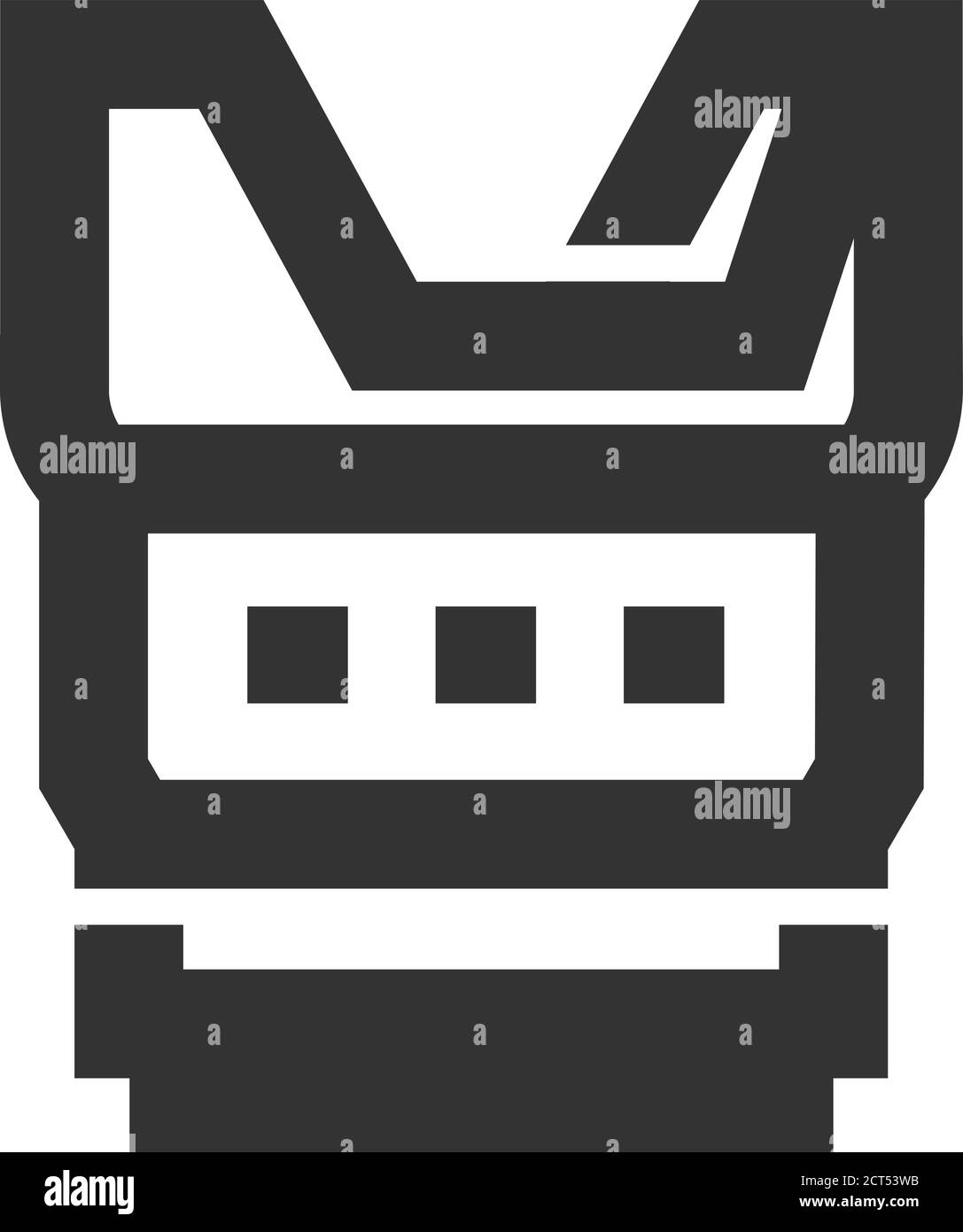 Flüssigspray-Symbol in dickem Umriss Stil. Schwarz-Weiß-Vektorgrafik. Stock Vektor