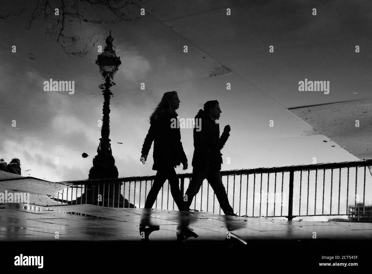 South Bank Street Scene, Southwark, London, England Stockfoto