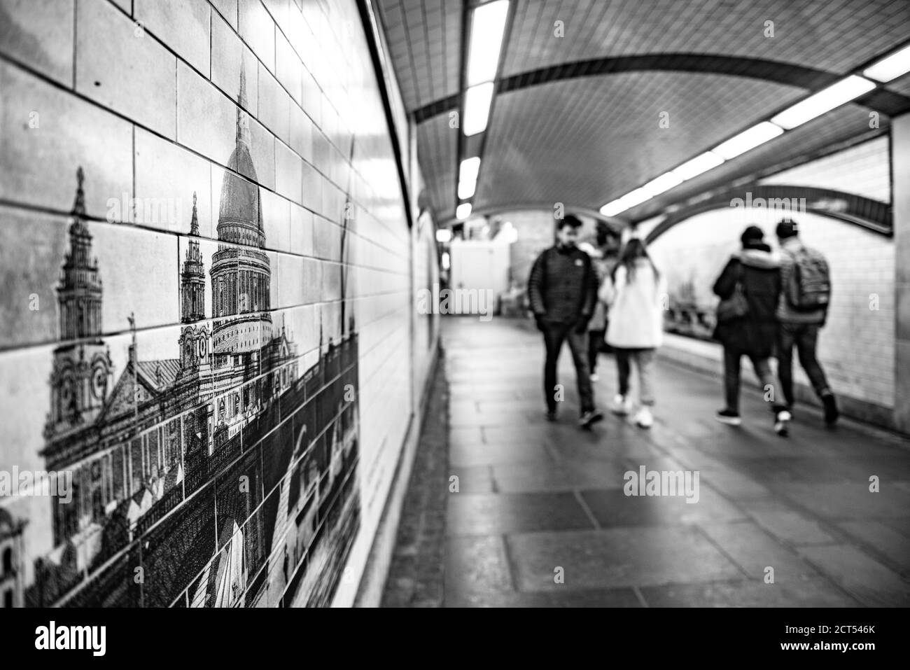 Tunnel unter Blackfriars Bridge, South Bank, London, England Stockfoto