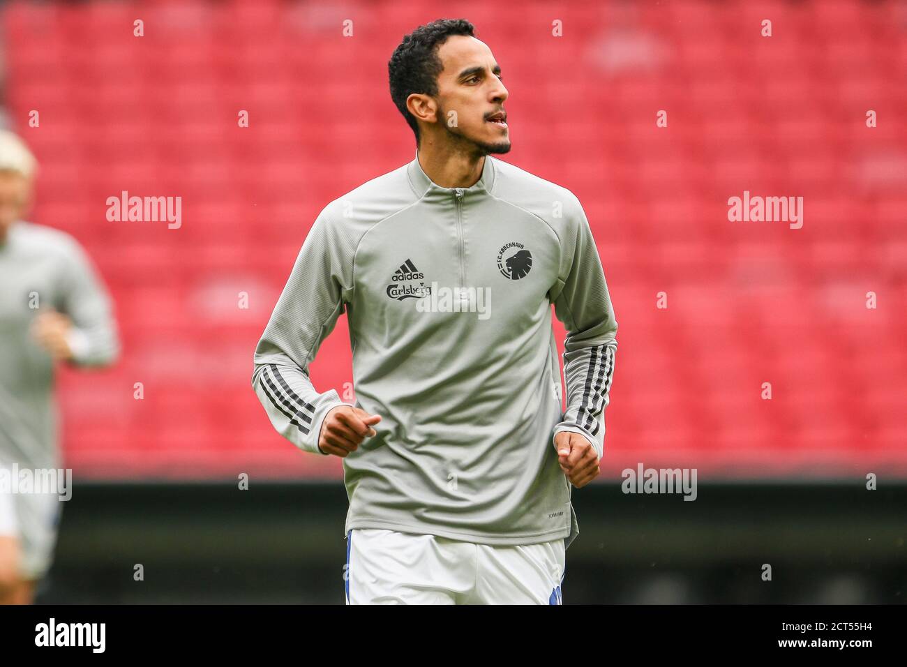 Kopenhagen, Dänemark. September 2020. Carlos Zeca (10) vom FC Kopenhagen beim Warm-up vor dem 3F Superliga-Spiel zwischen dem FC Kopenhagen und Broendby im Park in Kopenhagen. (Foto Kredit: Gonzales Foto/Alamy Live News Stockfoto