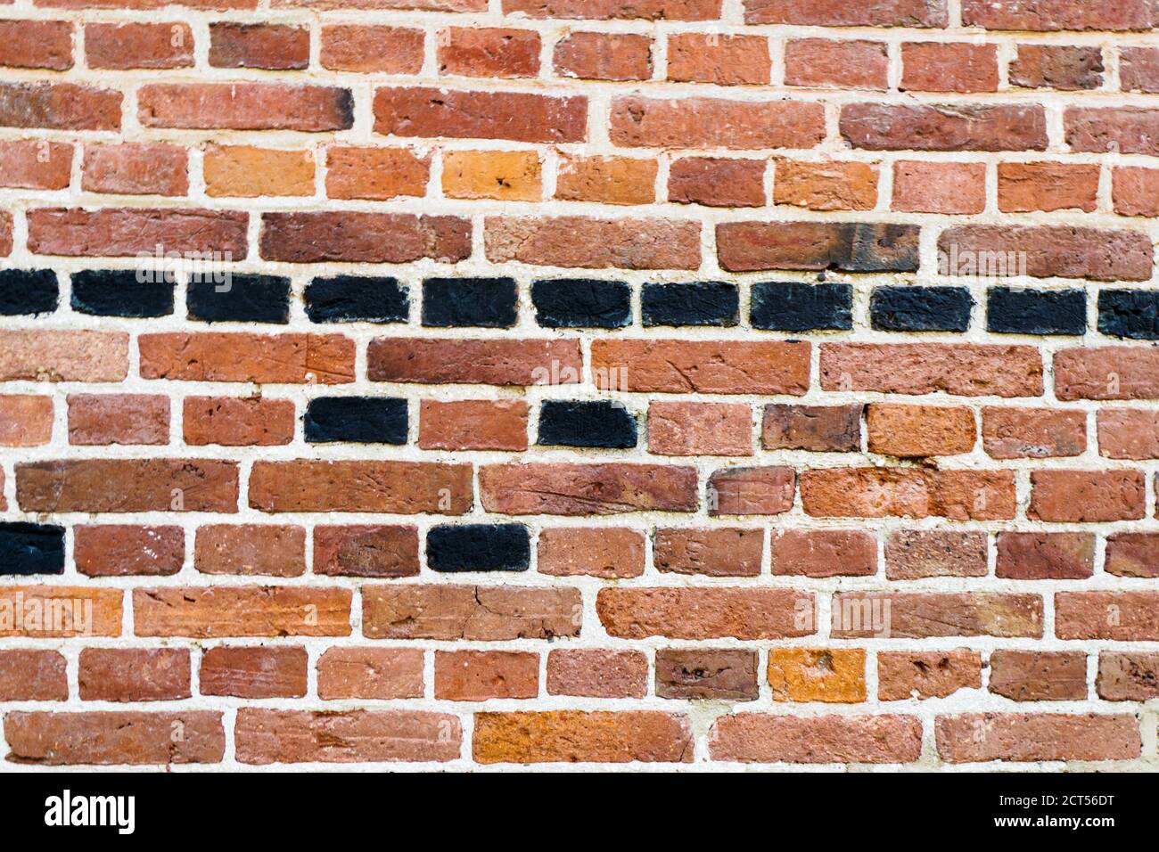 Raue strukturierte Hintergrund der alten braunen Ziegelwand. Abstrakte Alte Ziegelwand Stockfoto