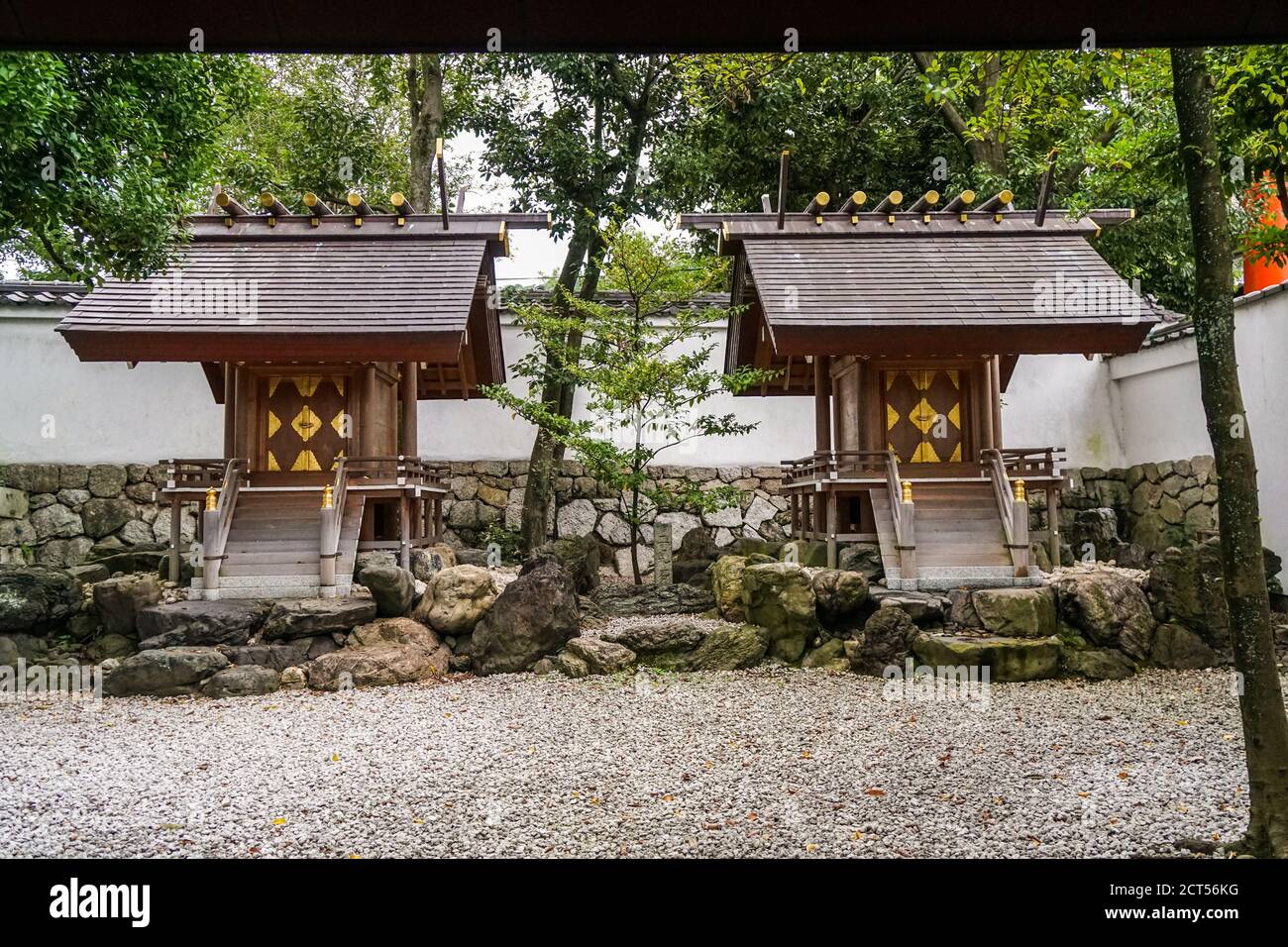 Yasaka Jinja-Schrein, Daijingusha (Ise-Schrein-Nebenschrein) in Gion, Kyoto, Japan Stockfoto