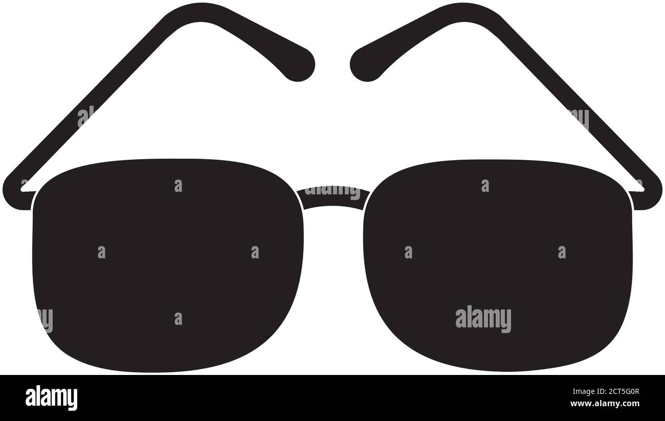 Blind Brille Silhouette Stil Symbol Vektor-Design Stock-Vektorgrafik - Alamy