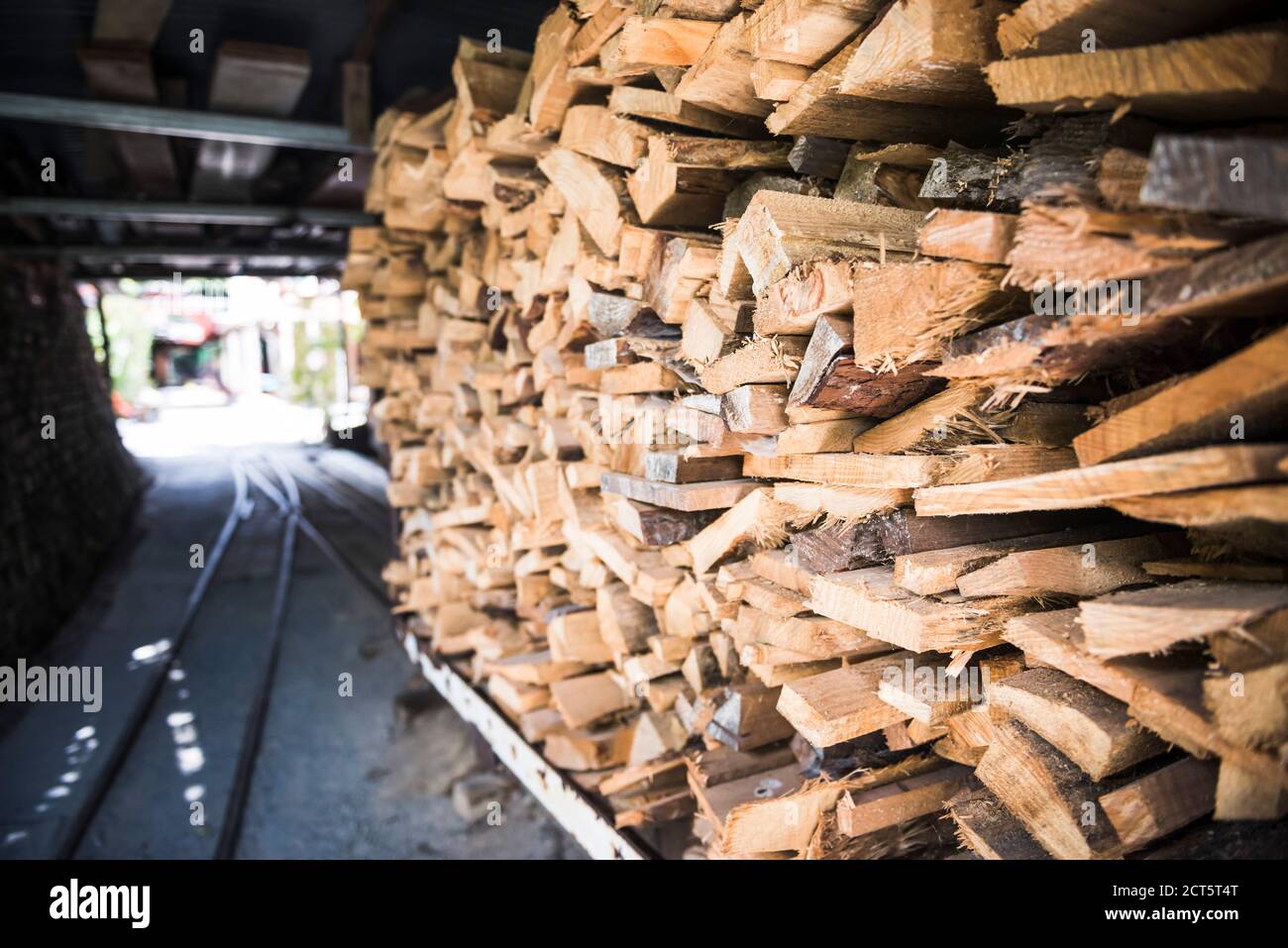 Driving Creek Railway, Coromandel Town, Coromandel Peninsula, Neuseeland North Island Stockfoto