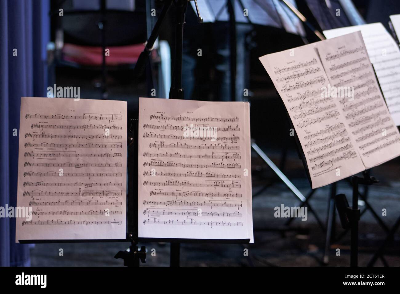 Musik Partitur Fotografie Stockfoto