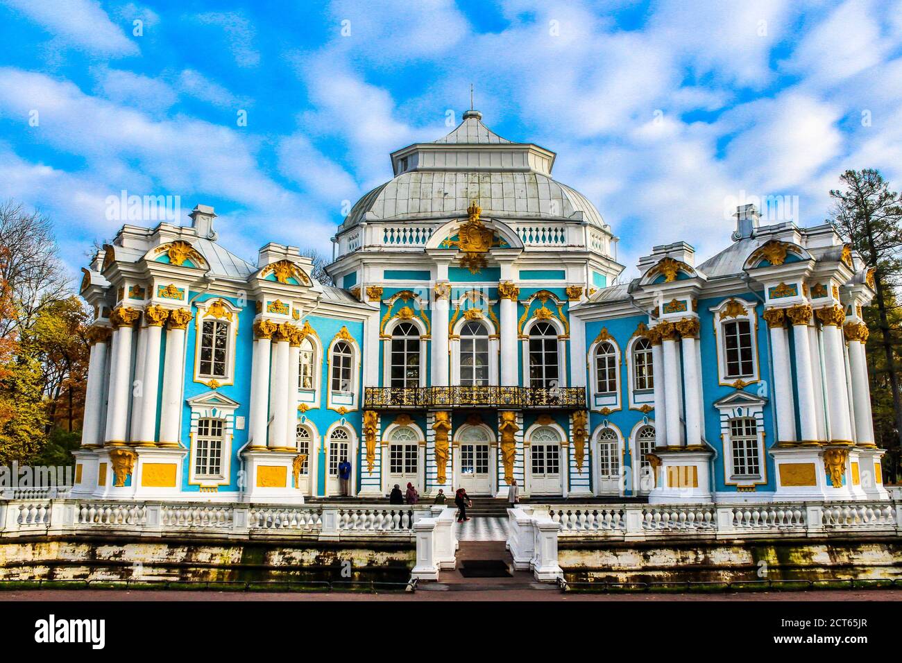 Hermitage Pavilion. Catherine Park, Tsarskoye Selo, St. Petersburg, Russland Stockfoto