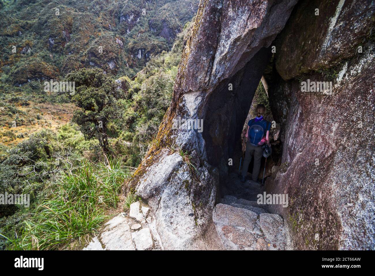 Inka Trail Tag 3, Cusco Region, Peru, Südamerika Stockfoto