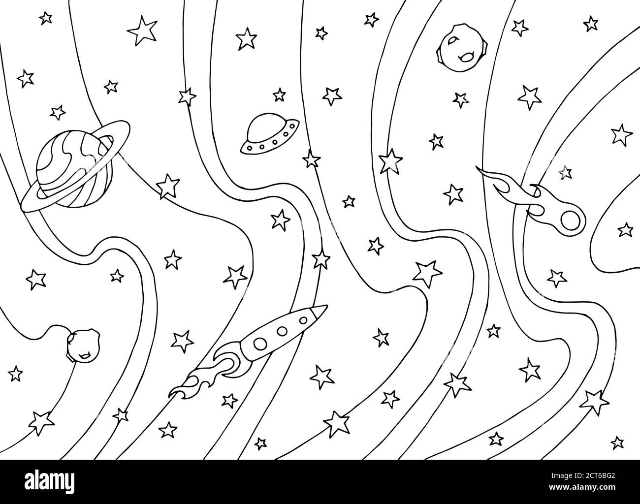 Raum schwarz weiß abstrakt Muster Hintergrund Illustration Vektor Stock Vektor