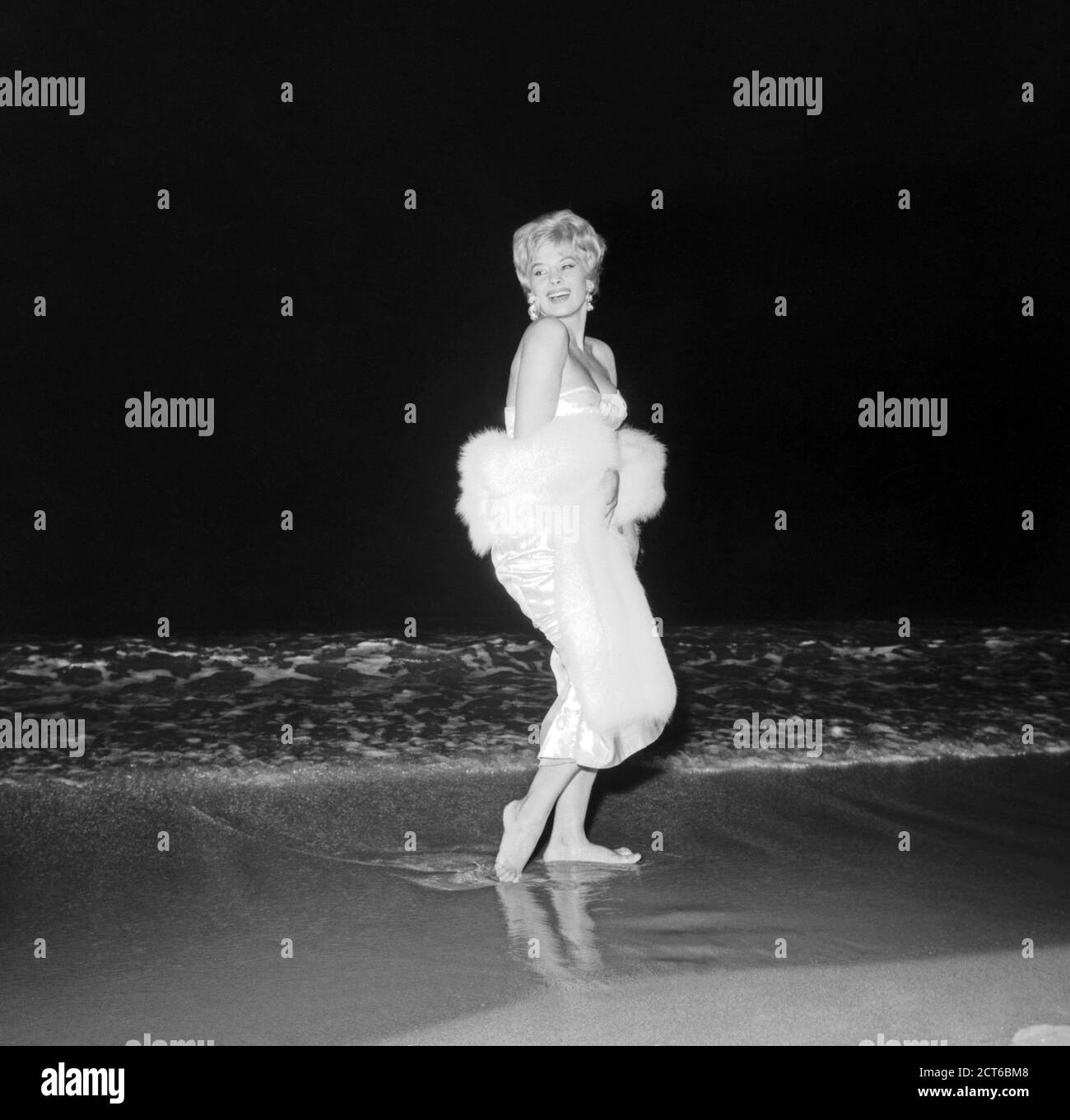 Magali Noel bei den 13. Filmfestspielen von Cannes, Mai 1960, Stockfoto