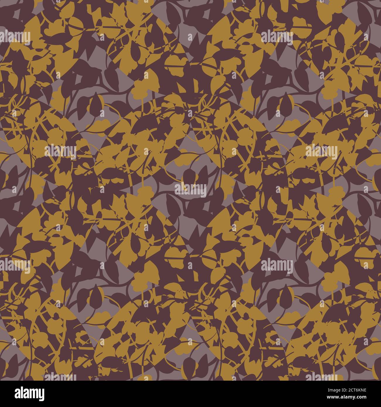 Herbstfarben Laub nahtlose Vektor-Muster Stock Vektor