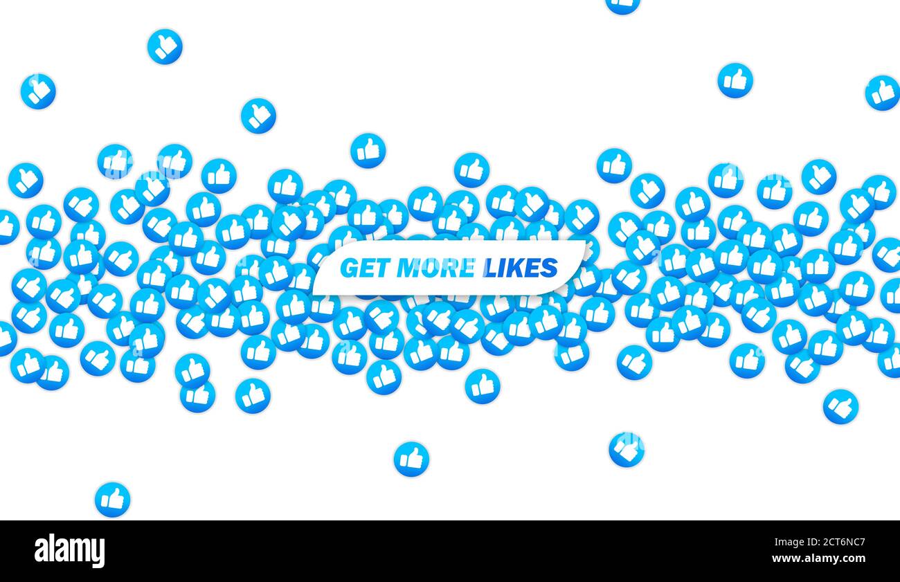 Symbol „Mehr „Gefällt mir“. Benutzer sozialer Medien. Vektor auf isoliertem weißem Hintergrund. EPS 10. Stock Vektor