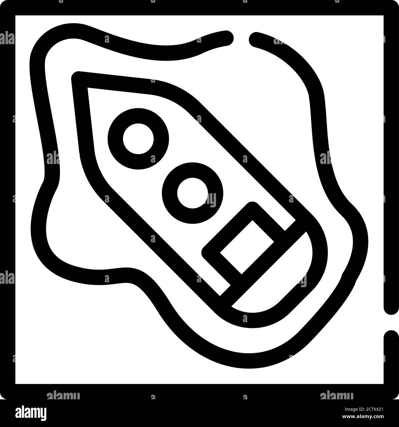 Abbildung des Symbols für Tankwagen-Ölpest Stock Vektor
