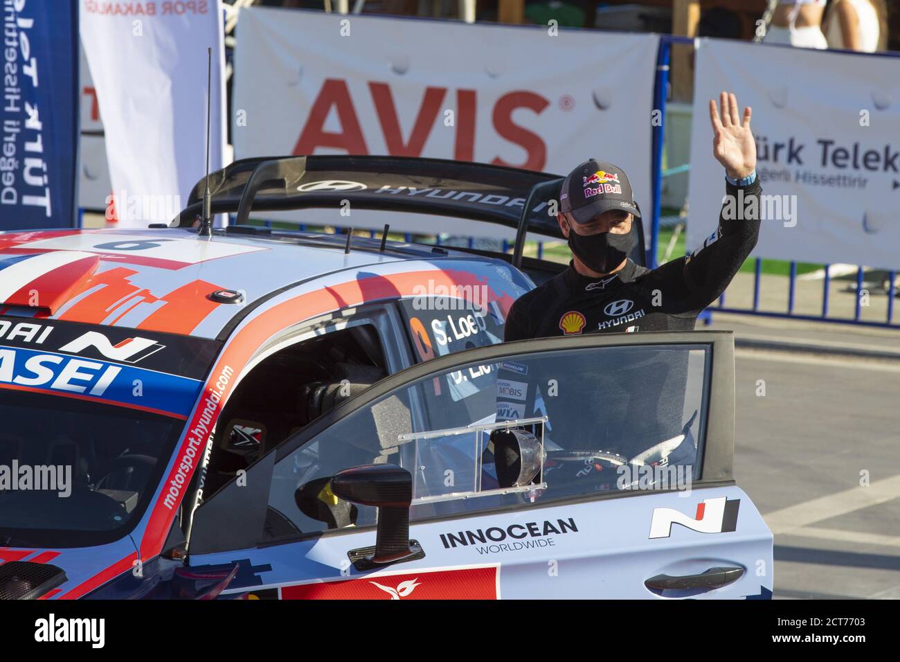 LOEB Sebastien (FRA), Hyundai i20 Coupe WRC, Hyundai Shell Mobis WRT, Portrait während der Rallye Türkei 2020, 5. Runde des FIA WRC Champions 2020 Stockfoto