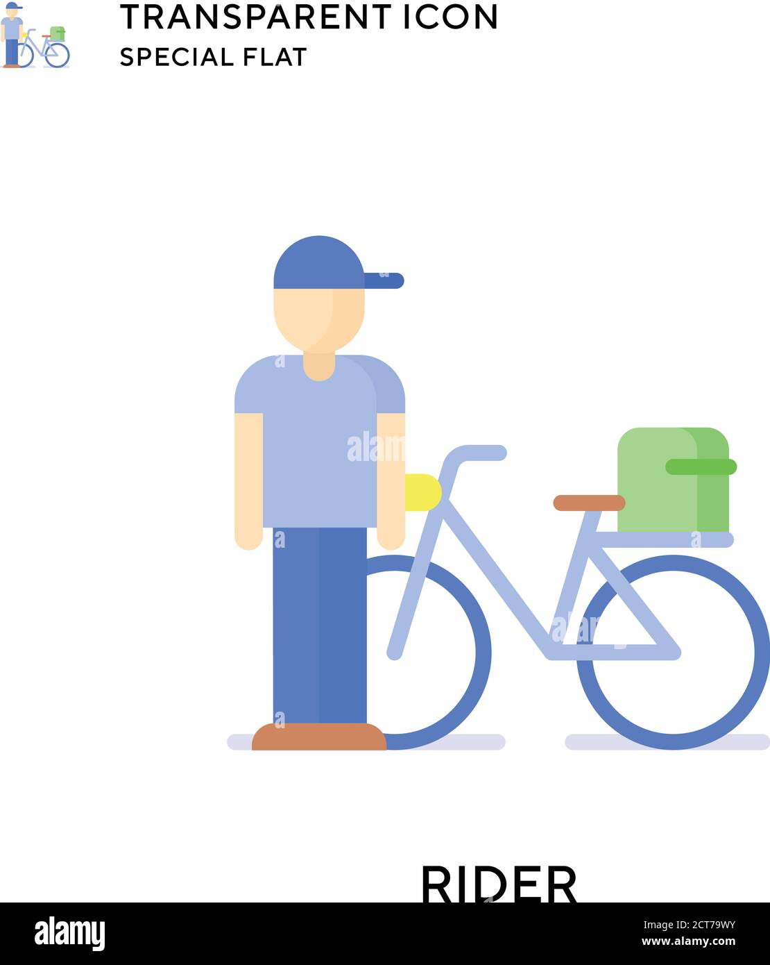 Vektorsymbol für Fahrer. Flache Illustration. Vektor EPS 10. Stock Vektor