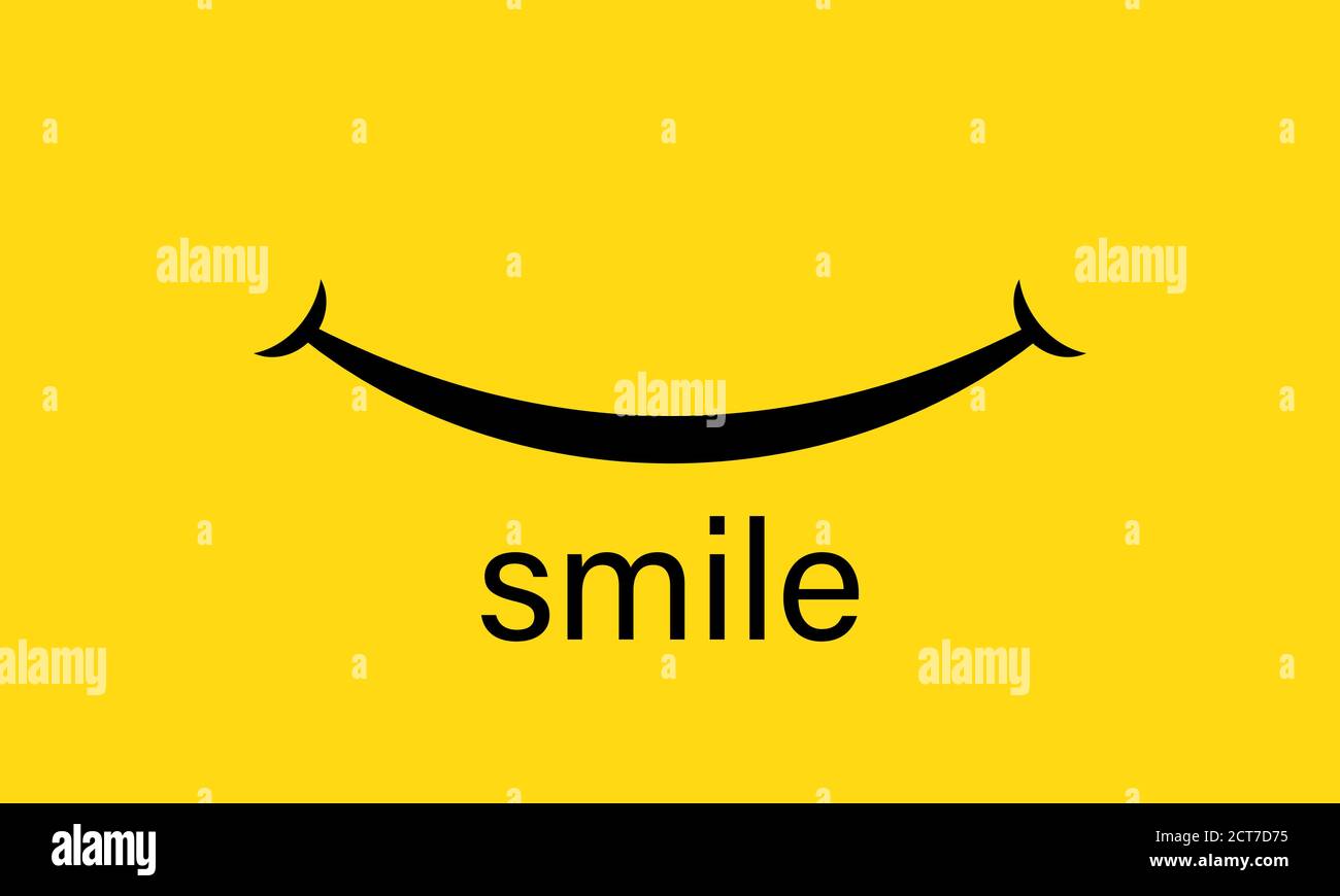 World Smile Day Banner. Lächelnde Emotionen. Vektor auf isoliertem orangefarbenem Hintergrund. EPS 10. Stock Vektor