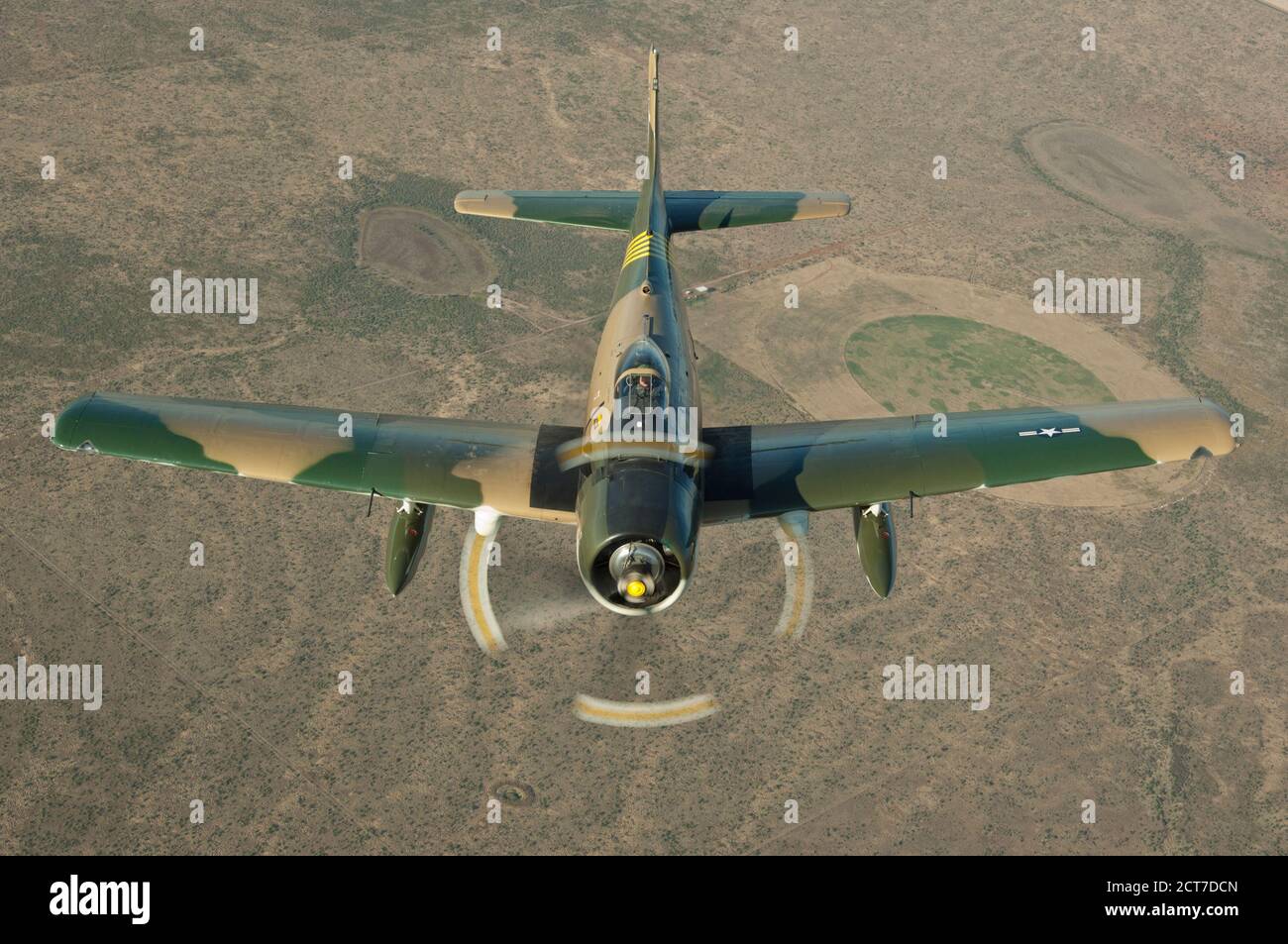 Douglas Skyraider Flugzeug Stockfoto