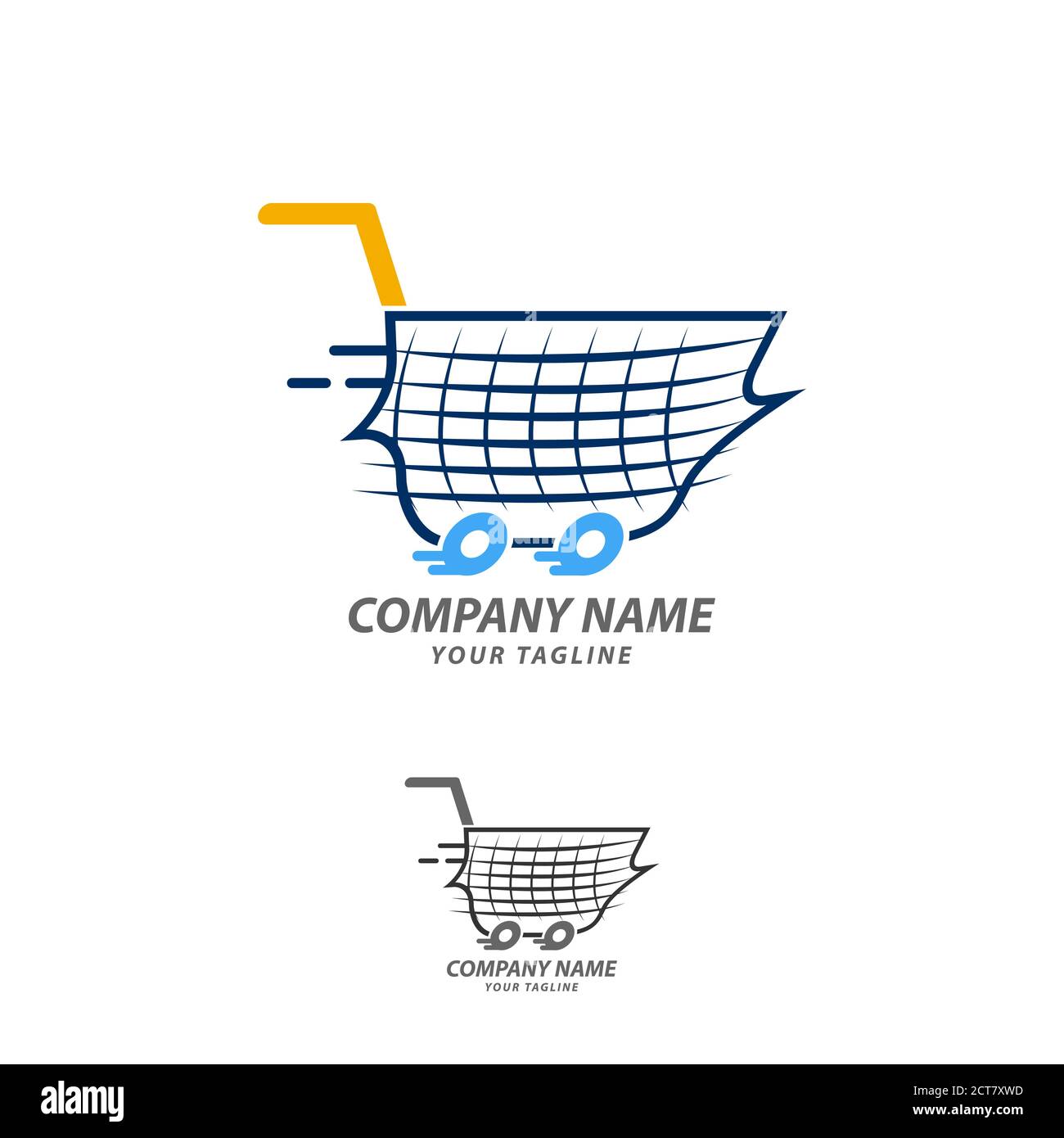 Speed Shop Und Shopping Logo Design Element, Einzigartige Shopping Und Einzelhandel Logo-Vorlage Stock Vektor