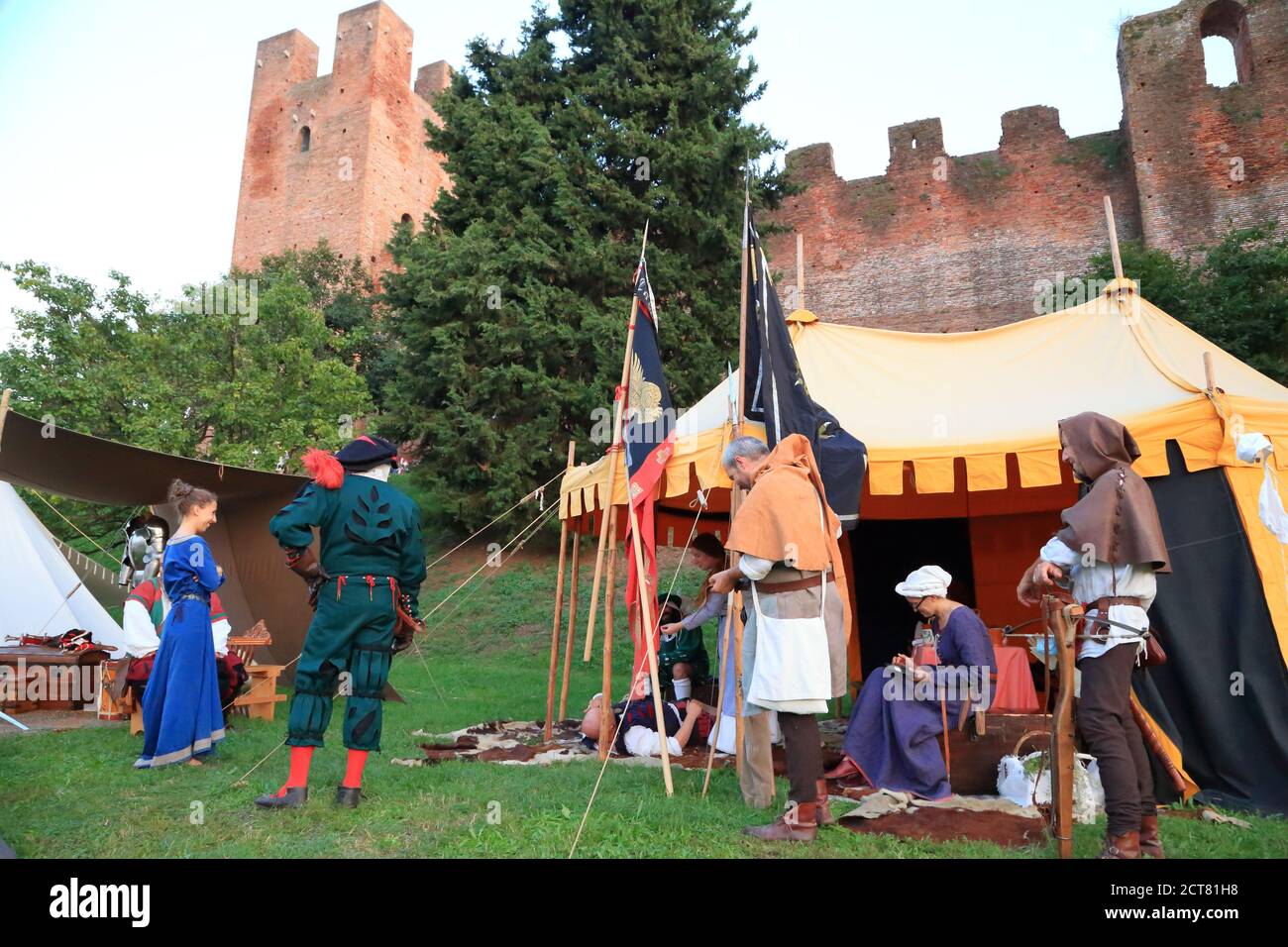 Mittelalterliches Festival, Castelfranco Veneto Stockfoto