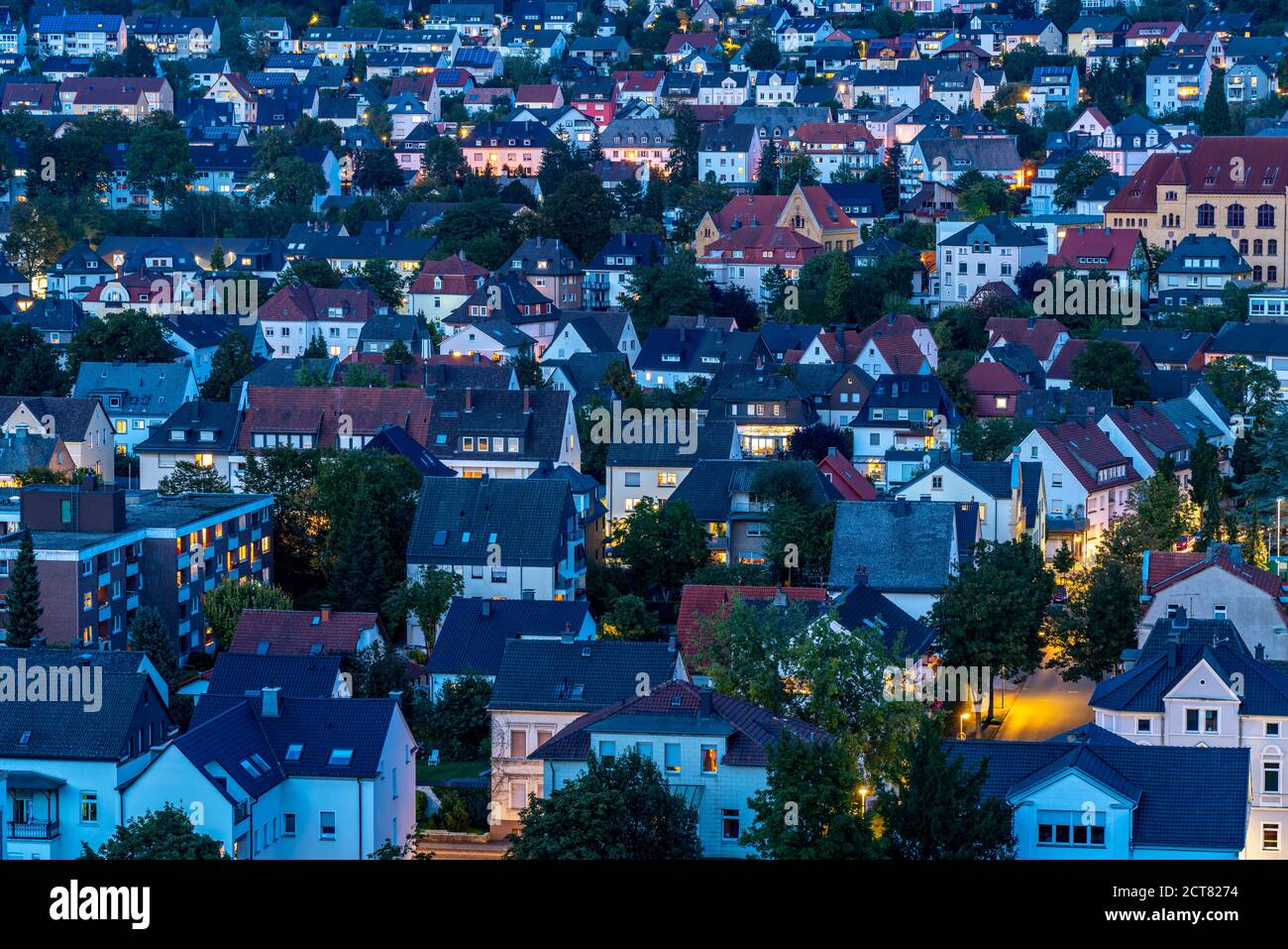 Die neue Stadt, Wohngebiet, Arnsberg, NRW, Deutschland Stockfoto