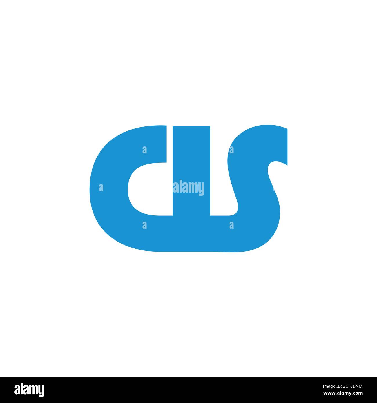 Buchstabe c l s geometrisches Symbol Logo Vektor Stock Vektor